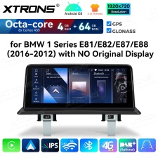 4+64Gb | 8.8"  | BMW 1. ser. E81 | E82 | E87 | E88 (2004-2012) w/o orig. screen Android 14 GPS autoraadio ja multimeedia keskus