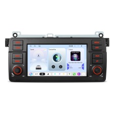 XTRONS UAH7546BL – 7″ Android 15-bilstereo för BMW E46, Rover 75 och MG ZT, 6/128 GB, trådlös CarPlay och Android Auto