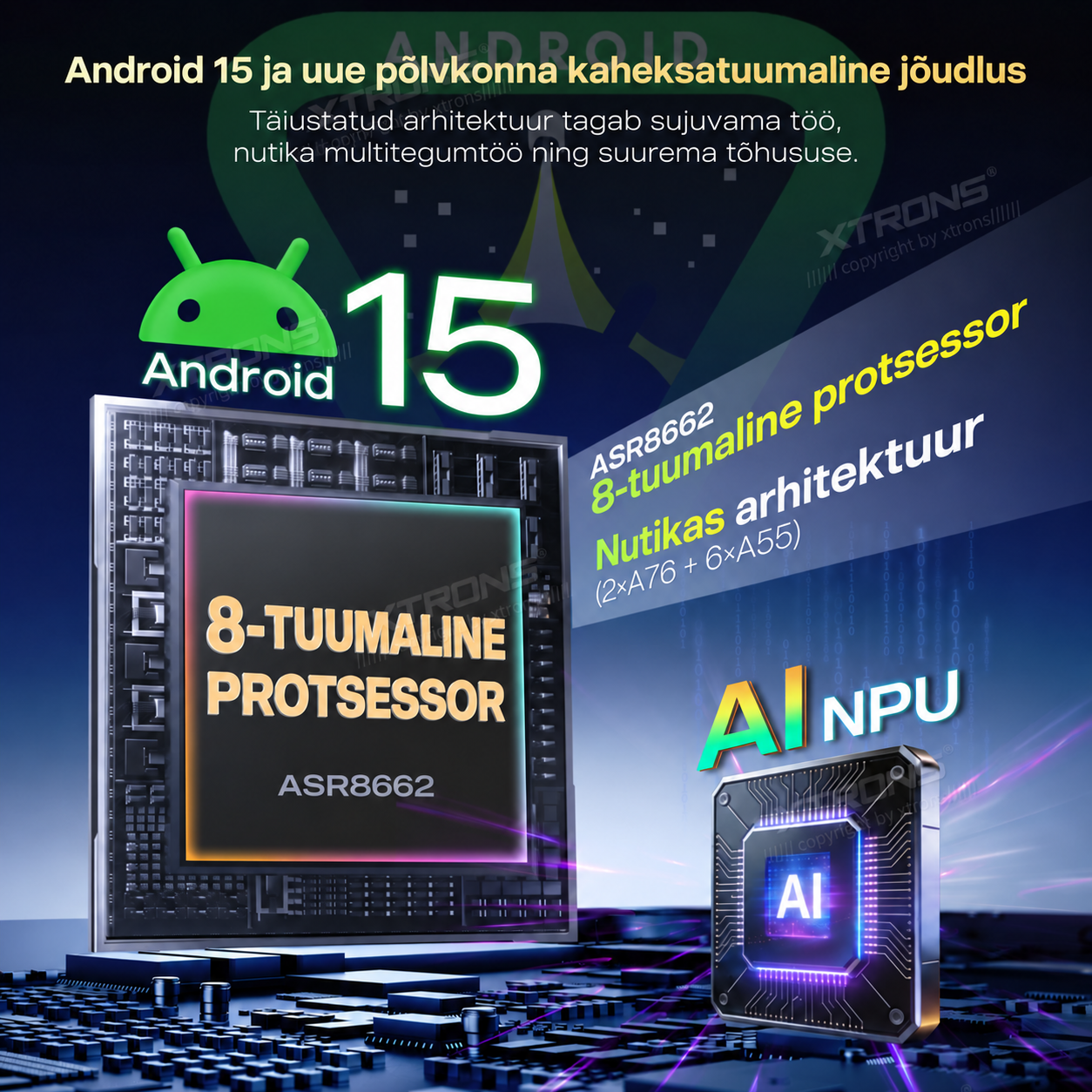 XTRONS XTR9971 XTRONS XTR9971 riistvara protsessor ja RAM ROM mälud.