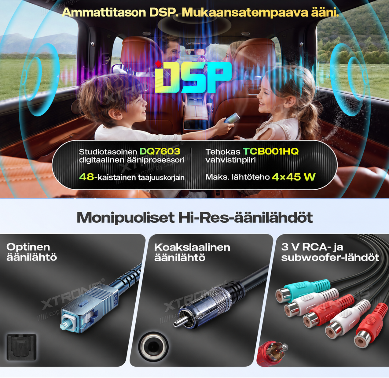 XTRONS XTR9693 XTRONS XTR9693 DSP digitaalinen ääniprosessori