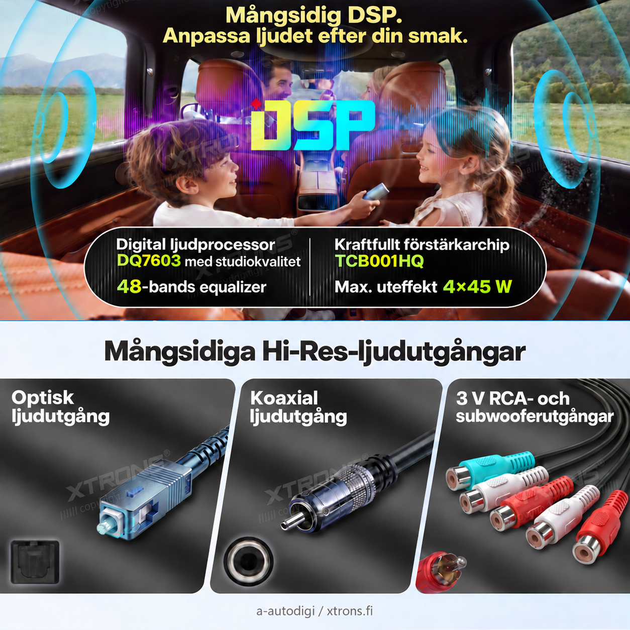 XTRONS XTR9300 XTRONS XTR9300 DSP digitaalne heliprotsessor