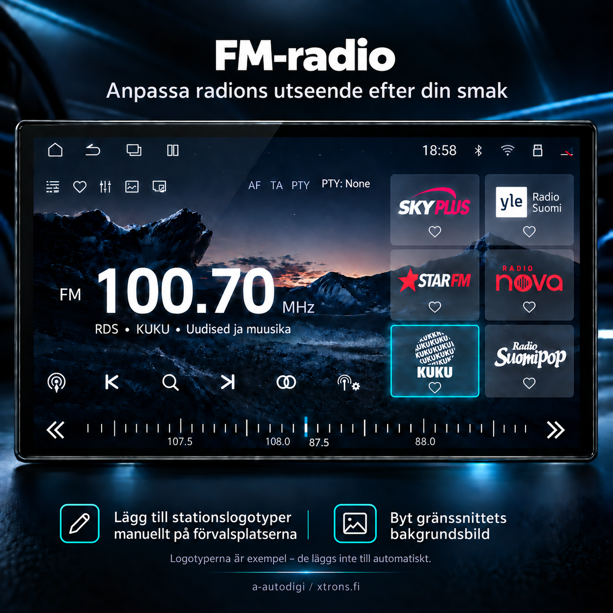 XTRONS XTR9300 XTRONS XTR9300 FM RDS raadio ja USB multimedia mängija