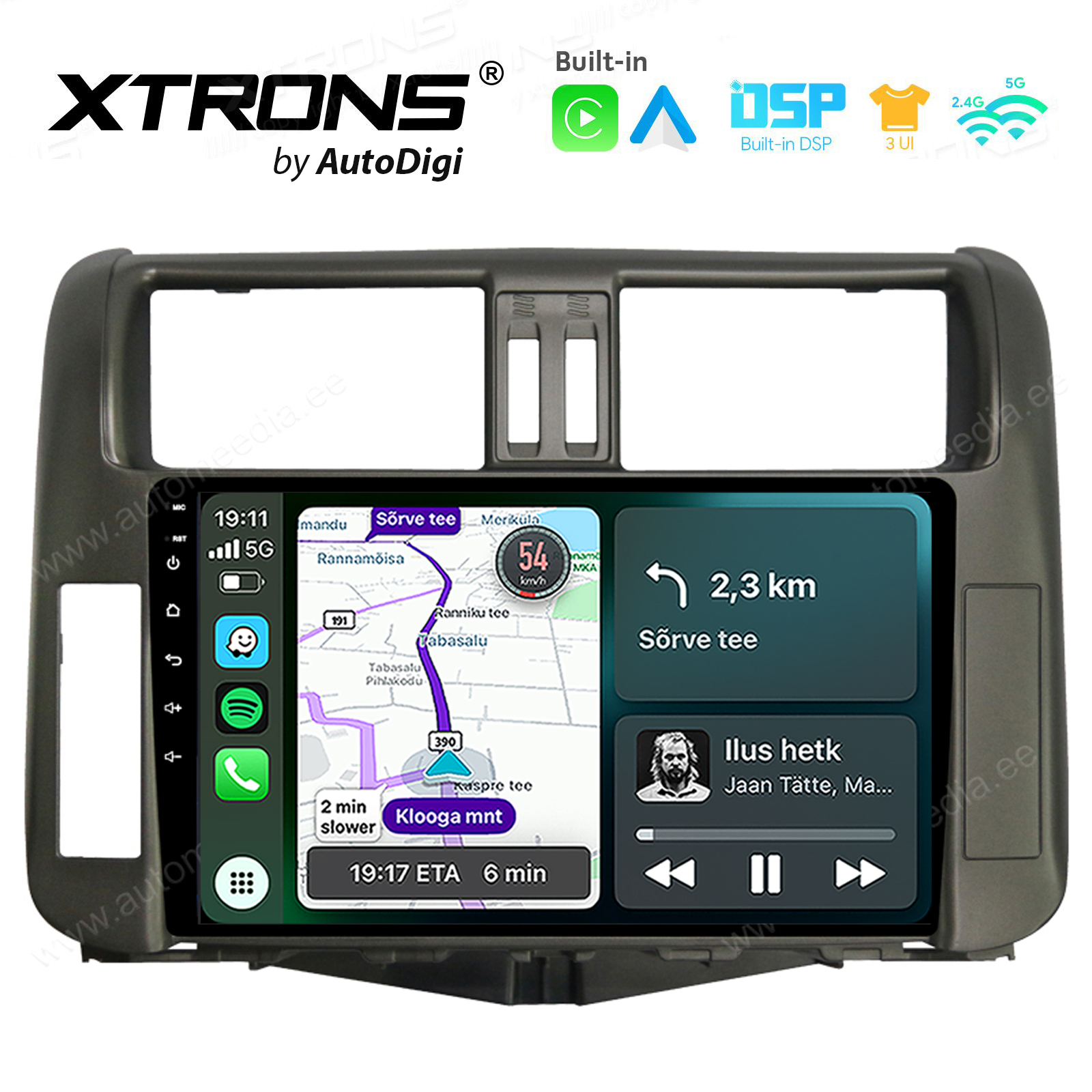 XTRONS XTR9119 Mudelikohane android multimeediakeskus gps naviraadio