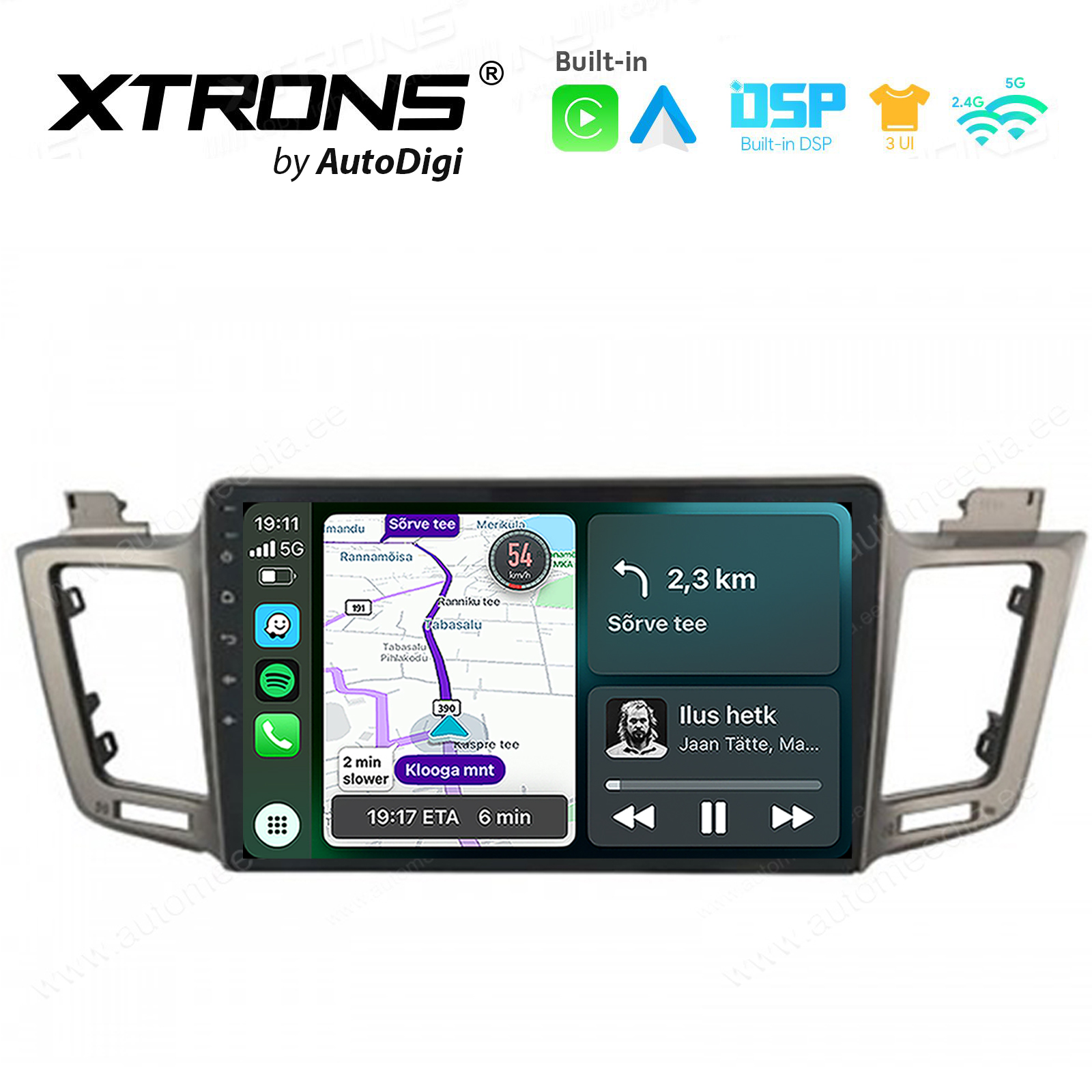 XTRONS XTR9120B Mudelikohane android multimeediakeskus gps naviraadio