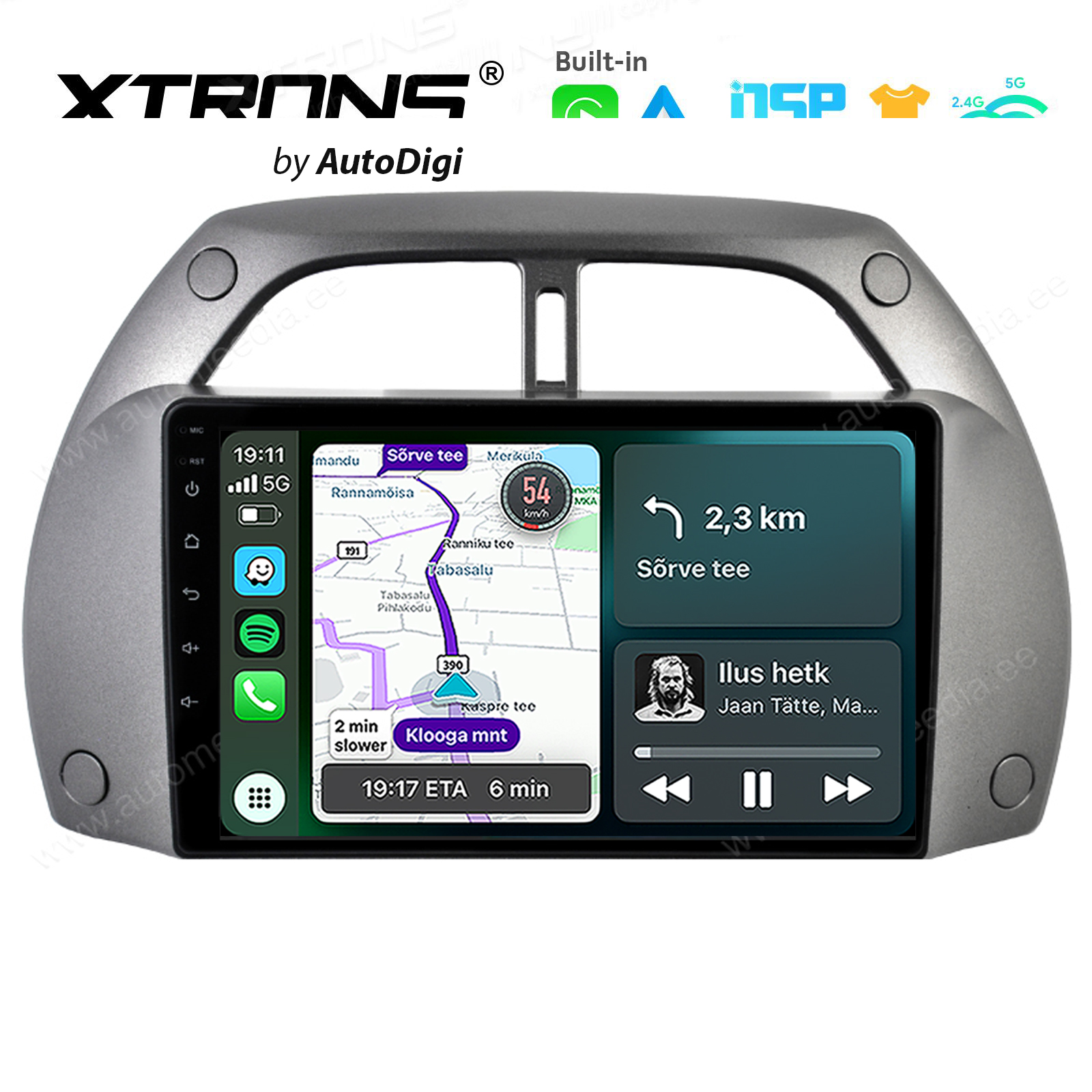 XTRONS XTR9126B Mudelikohane android multimeediakeskus gps naviraadio