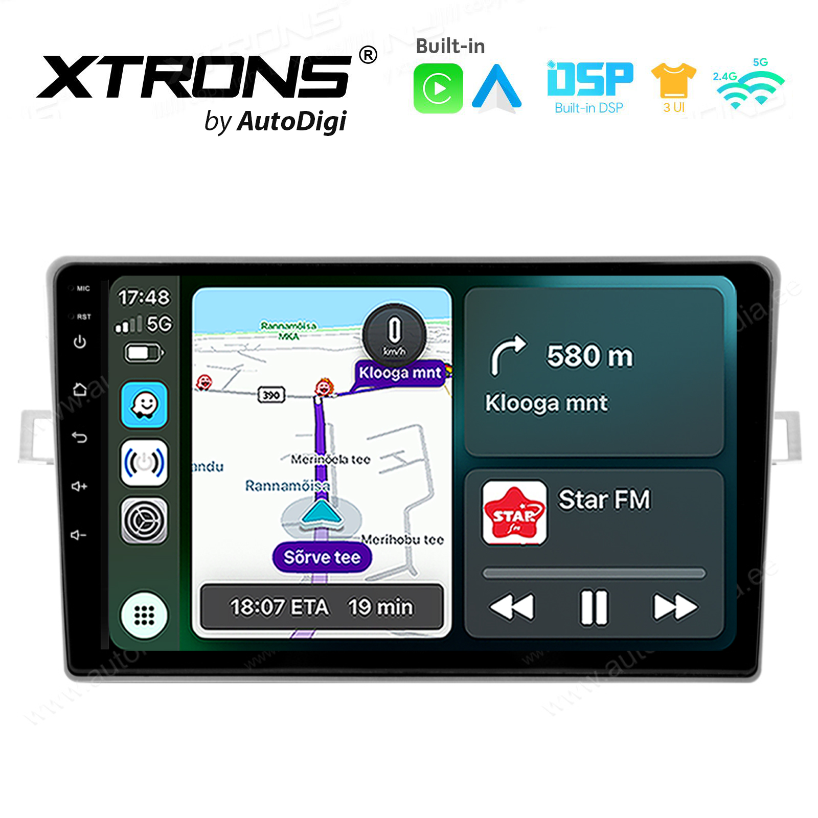 Toyota Verso R20 2009 - 2018 Android 14  | CarPlay Android multimeedia keskus | DAB+ digiraadio