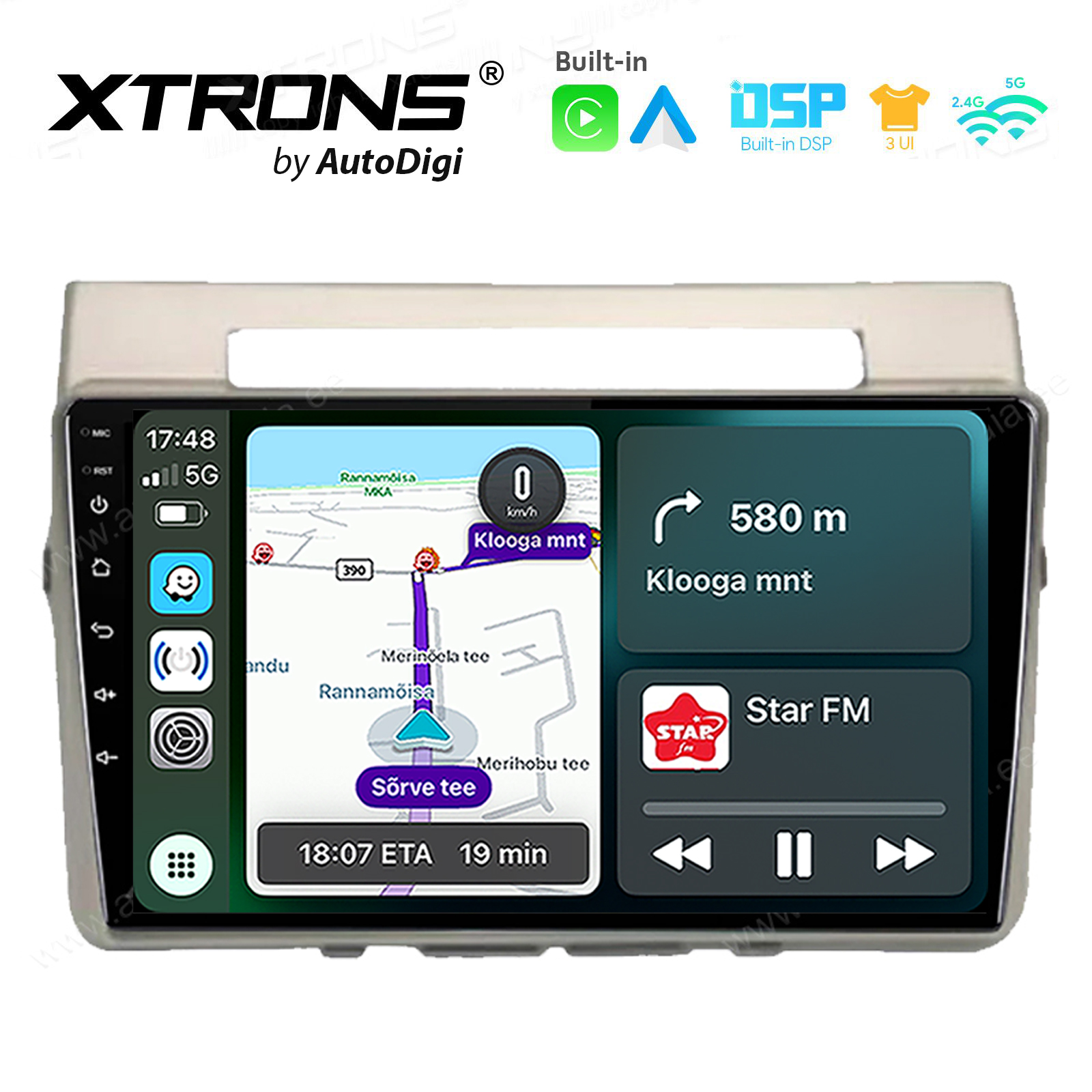 Toyota Corolla Verso (2004-2009) Android 14  | CarPlay Android multimeedia keskus | DAB+ digiraadio