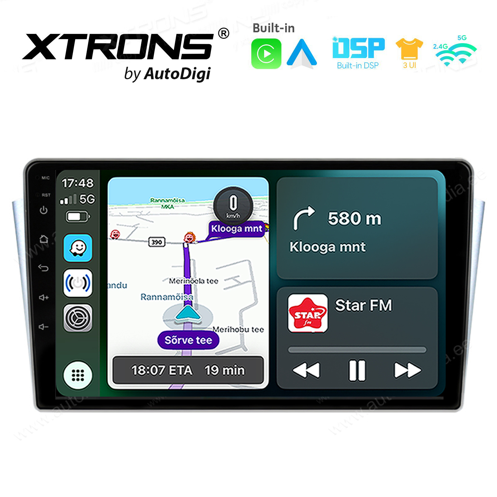 Toyota Avensis T25 (2002-2008) Android 14  | CarPlay Android multimeedia keskus | DAB+ digiraadio