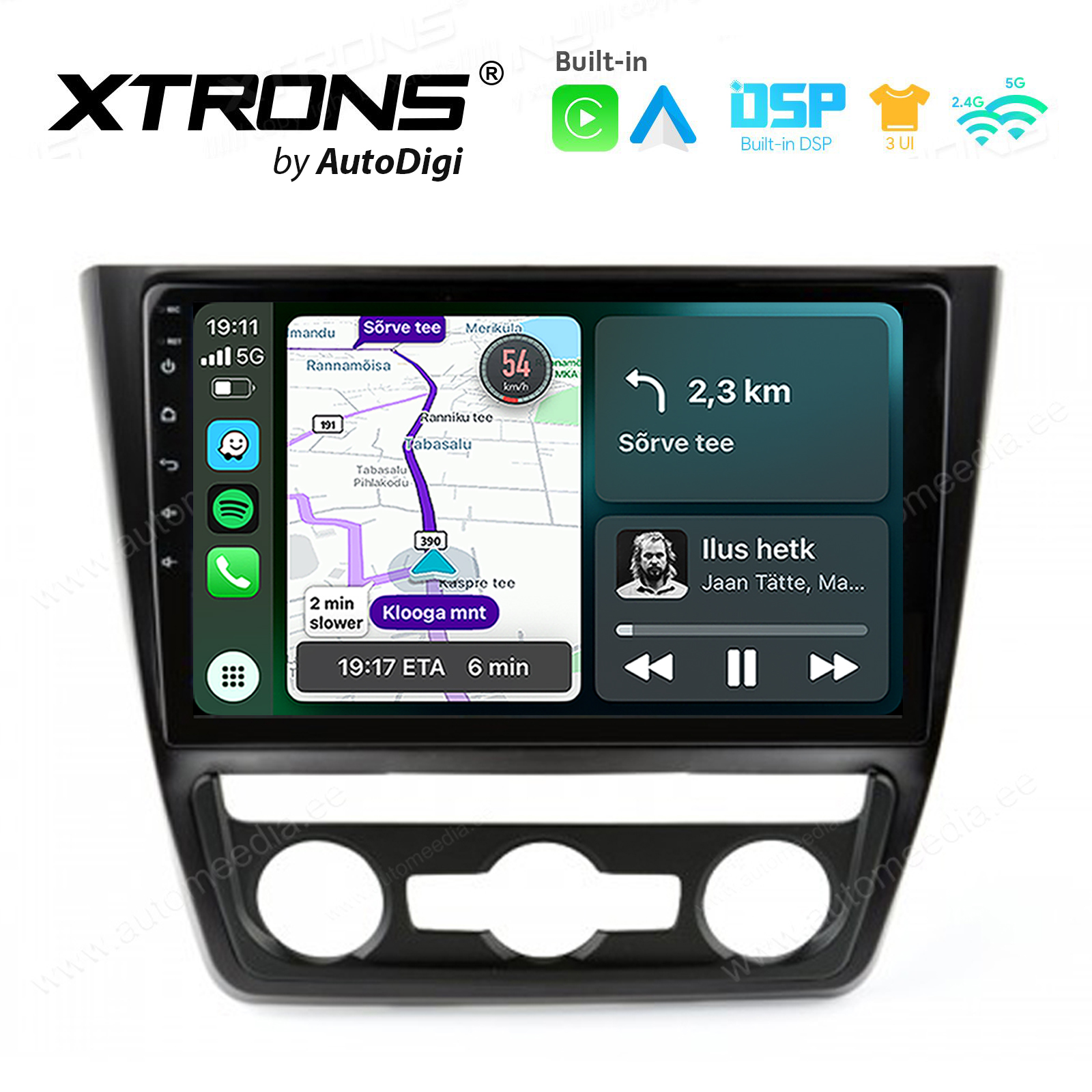 XTRONS XTR9209 merkkikohtainen Android GPS multimedia näyttösoitin