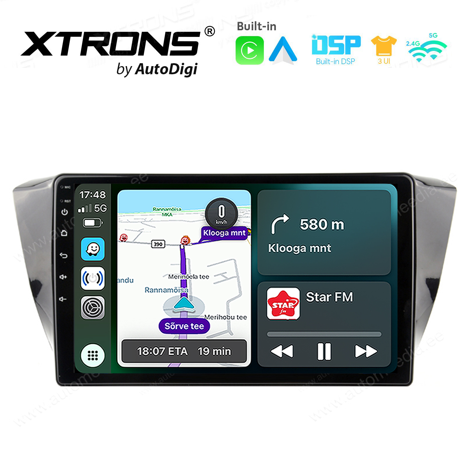 Skoda Superb 3 2015-2019 Android 14  | CarPlay Android multimeedia keskus | DAB+ digiraadio