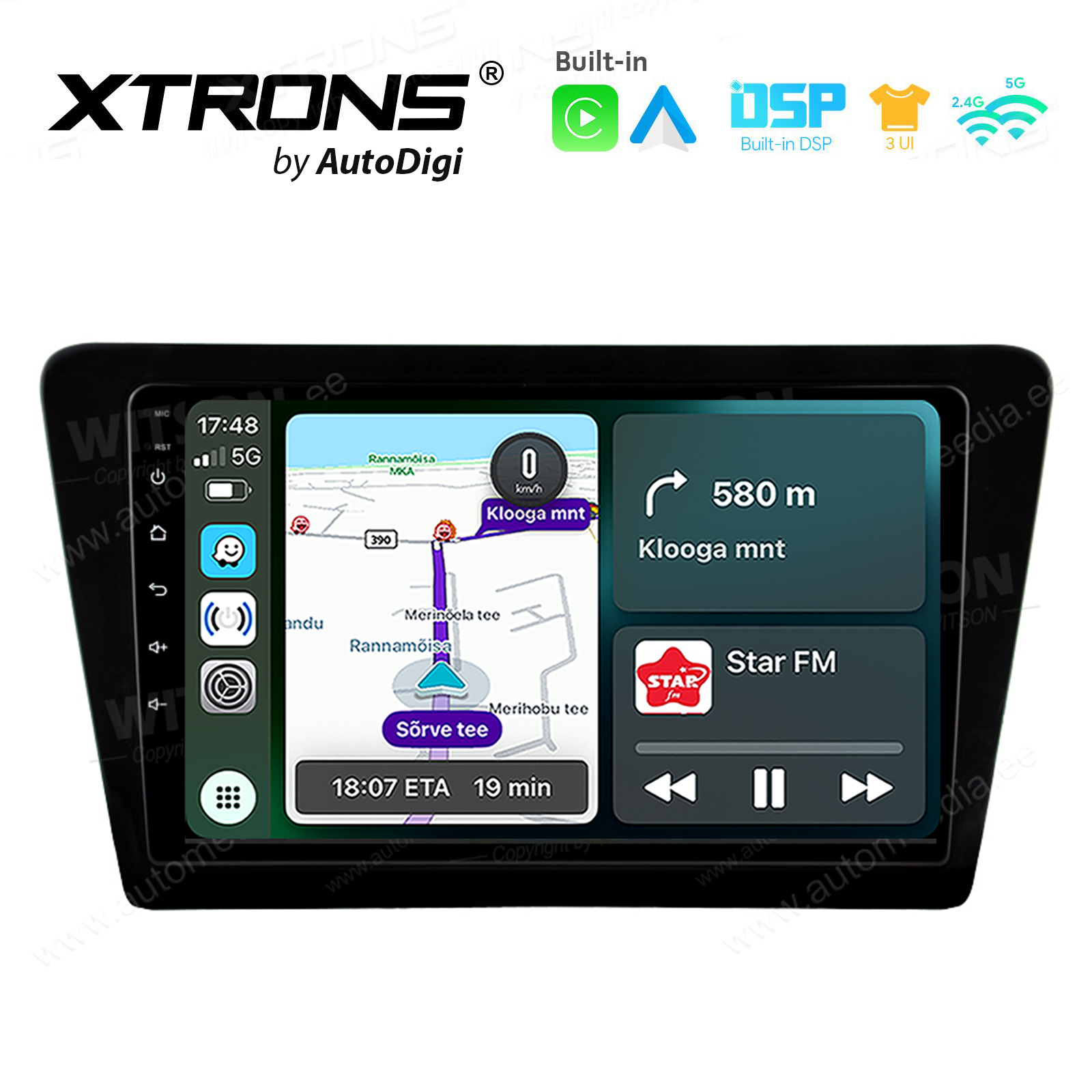 Skoda Rapid (2013-2019) Android 14  | CarPlay Android multimeedia keskus | DAB+ digiraadio