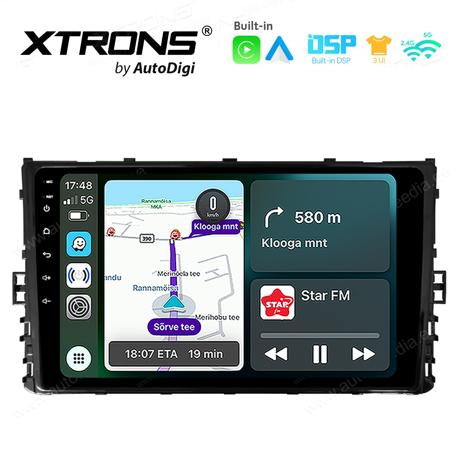 Arteon | Passat B8 | T-Roc | T-Cross | Golf 7 | VW MQB (2016+) Android 14  | CarPlay Android multimeedia keskus | DAB+ digiraadio