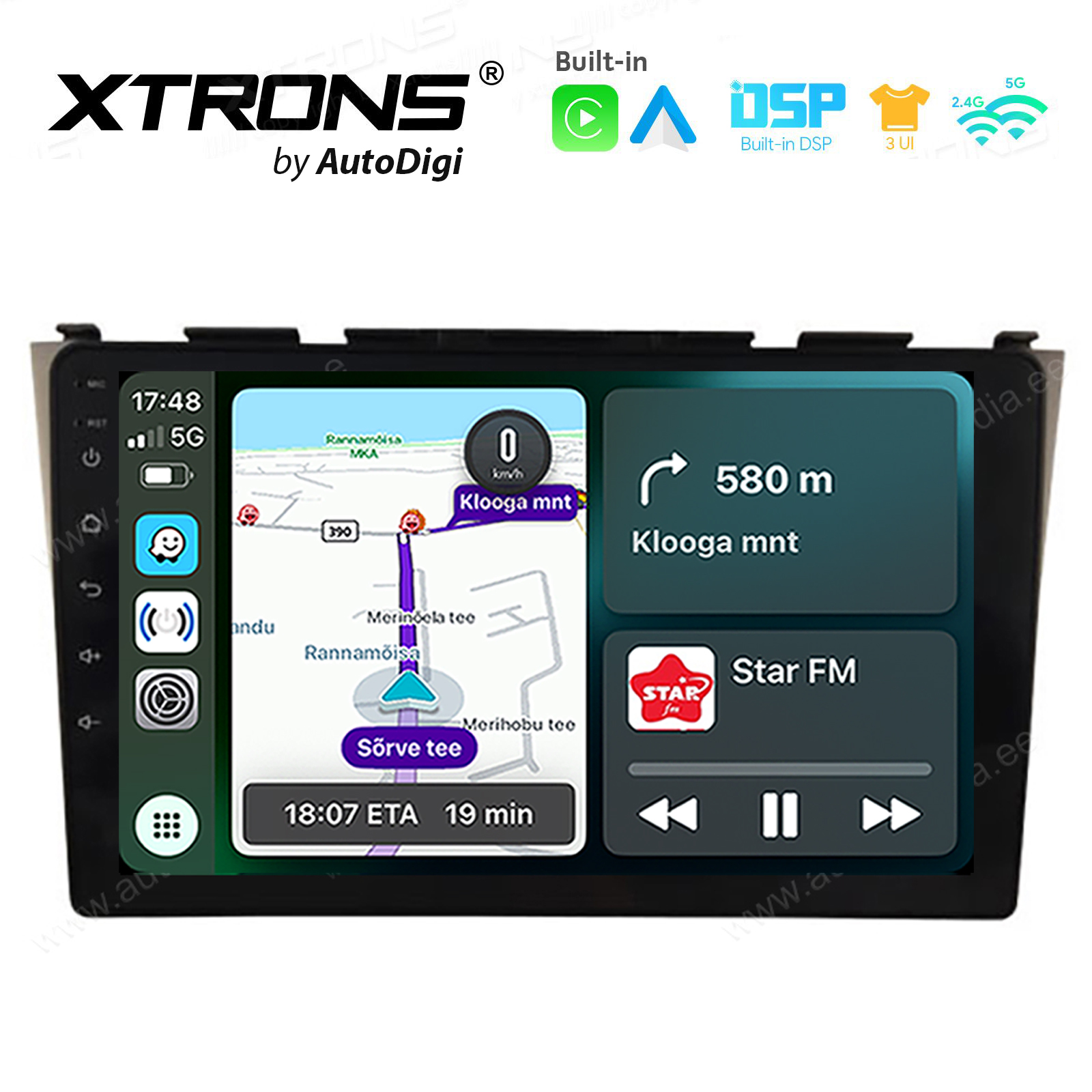 Honda CRV (2006-2011) Android 14  | CarPlay Android multimeedia keskus | DAB+ digiraadio