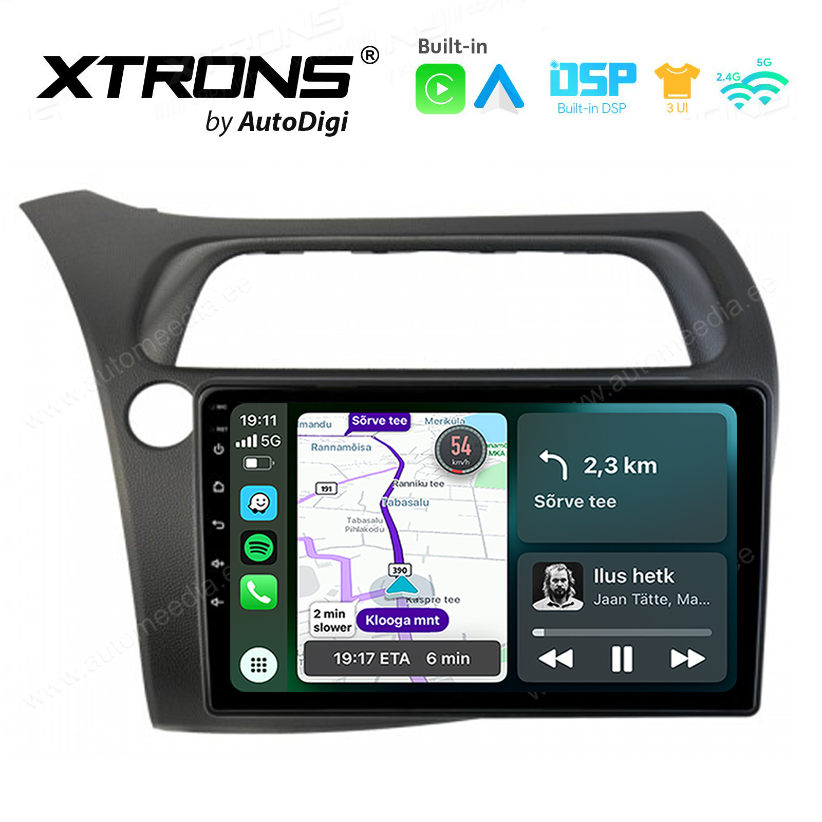 XTRONS XTR9348 Mudelikohane android multimeediakeskus gps naviraadio