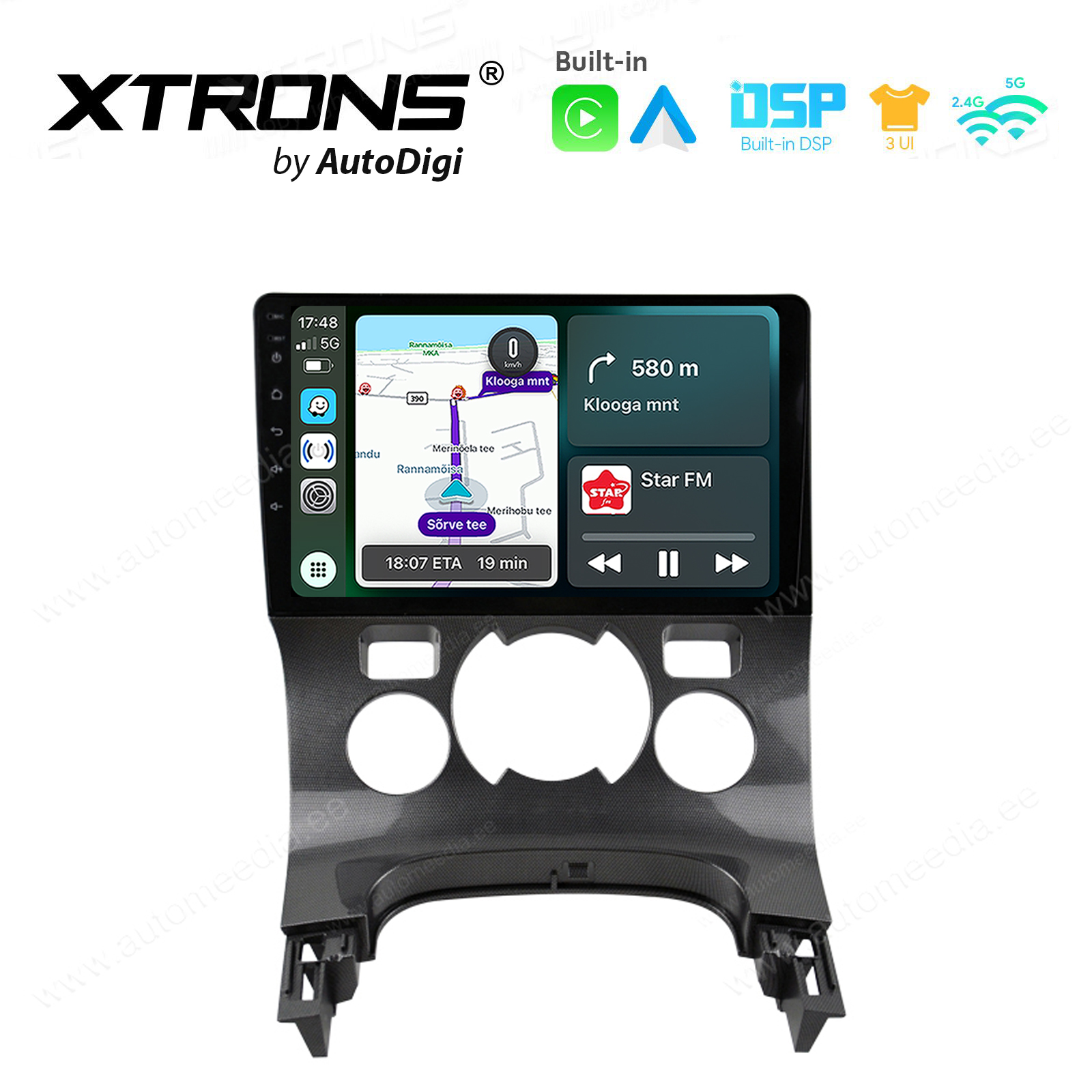 Peugeot 3008 1 (2009 - 2016) Android 14  | CarPlay Android multimeedia keskus | DAB+ digiraadio