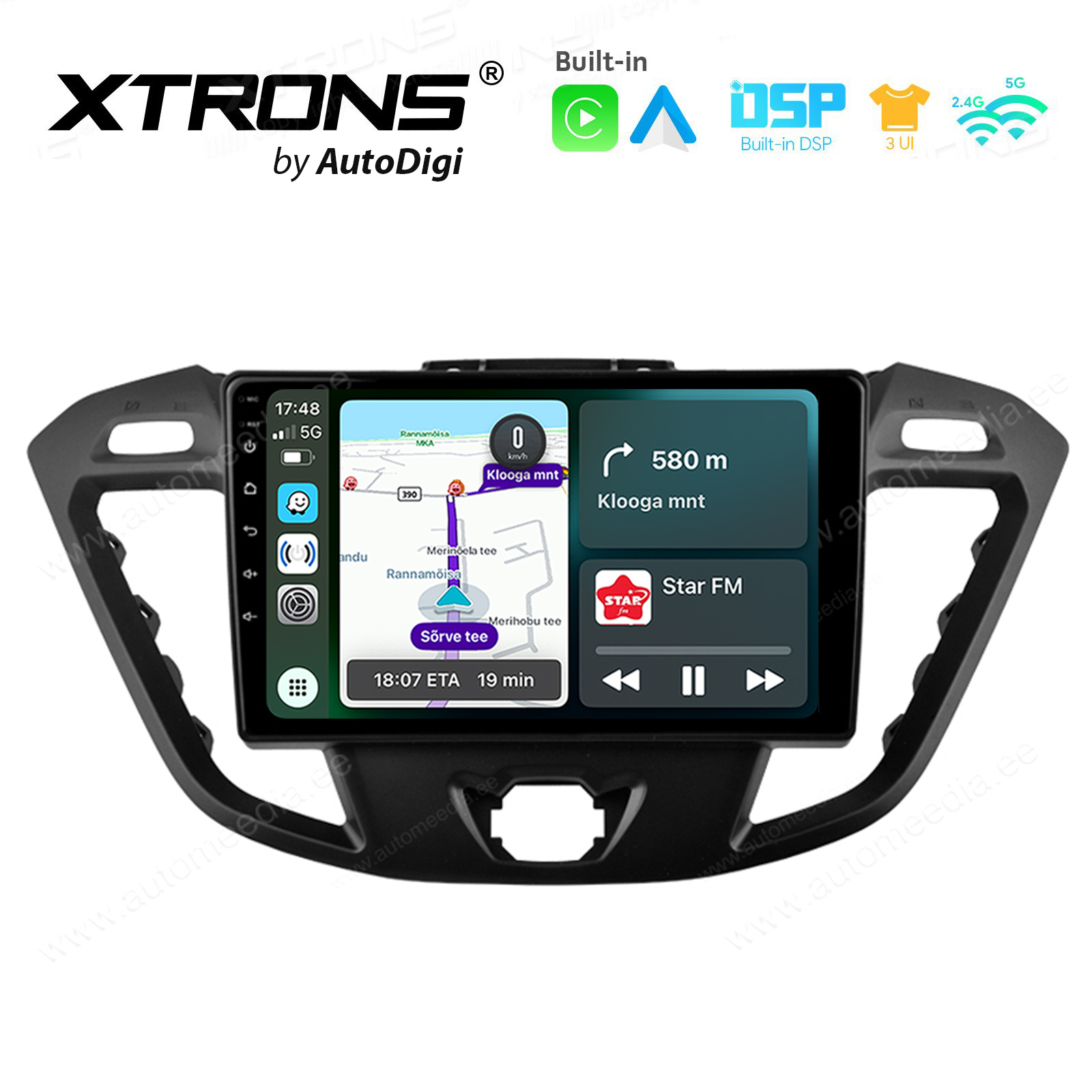 Ford I Transit Custom I Turneo Custom  I 2012 - 2018 I Android 14  | CarPlay Android multimeedia keskus | DAB+ digiraadio