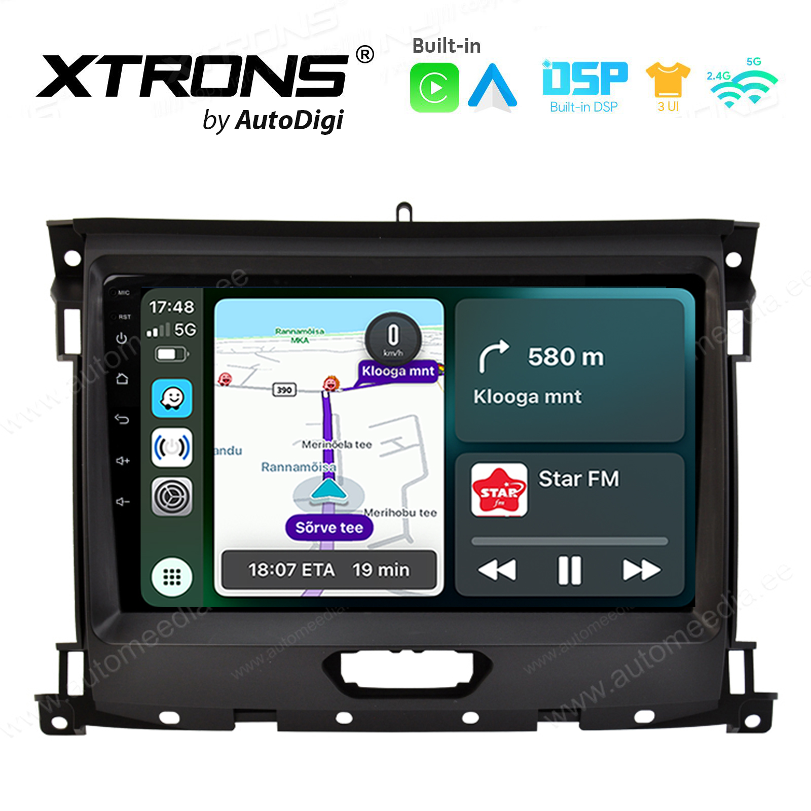 Ford Ranger Everest T6 2016-2020 Android 14  | CarPlay Android multimeedia keskus | DAB+ digiraadio