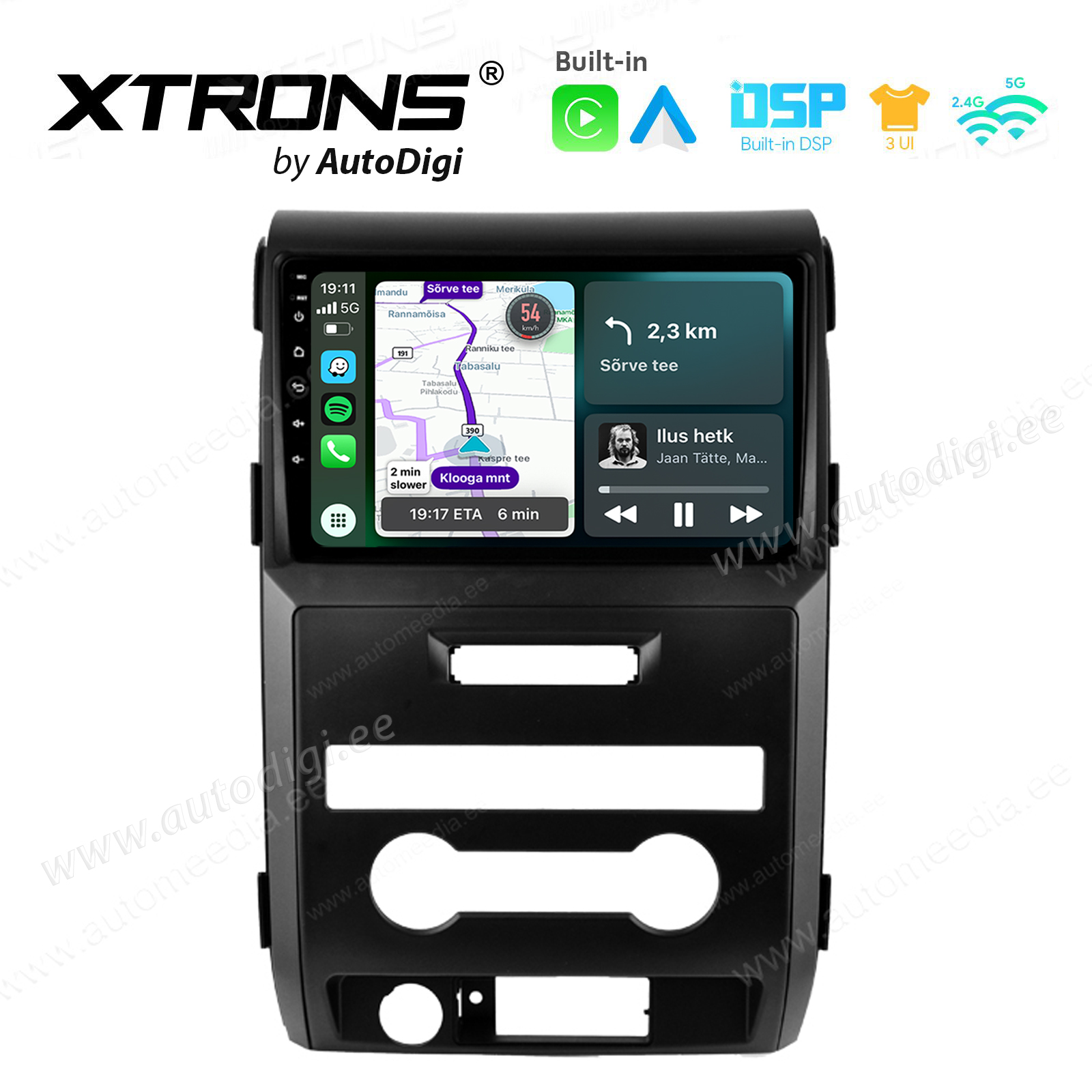 XTRONS XTR9496 merkkikohtainen Android GPS multimedia näyttösoitin