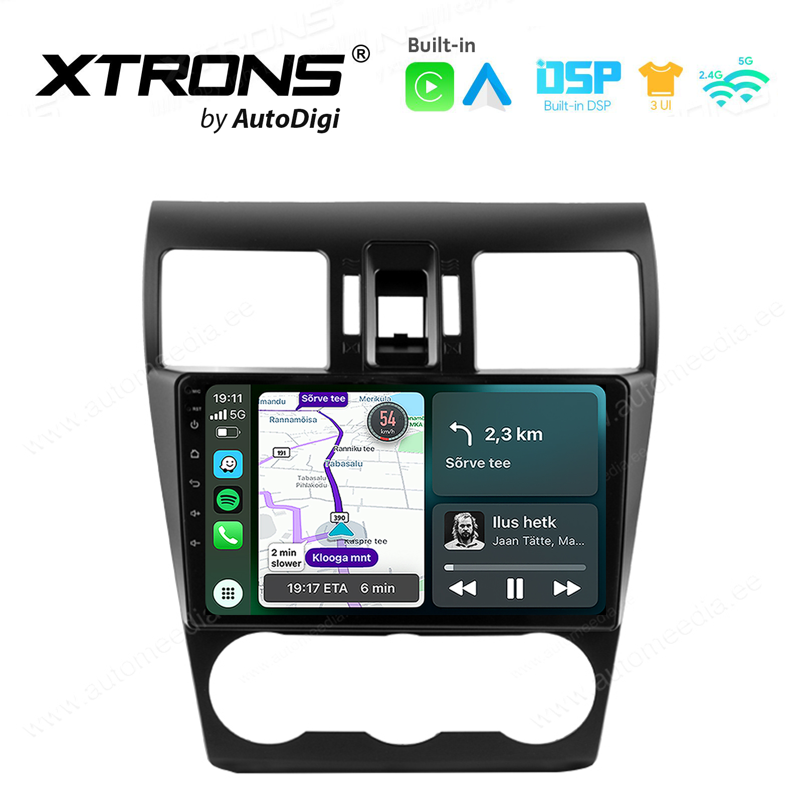 XTRONS XTR9501 Mudelikohane android multimeediakeskus gps naviraadio