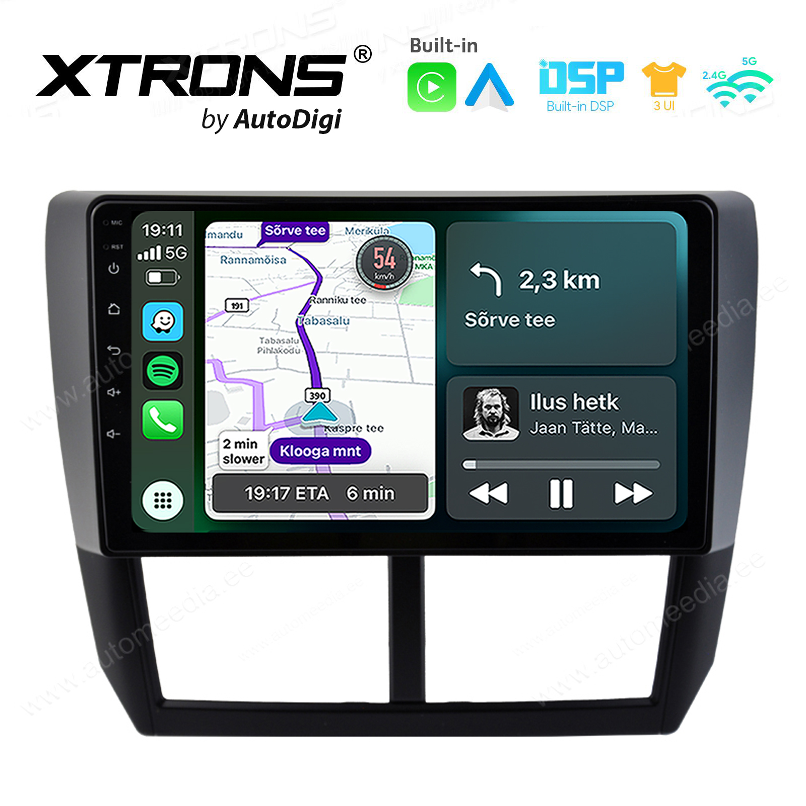 XTRONS XTR9502 Mudelikohane android multimeediakeskus gps naviraadio
