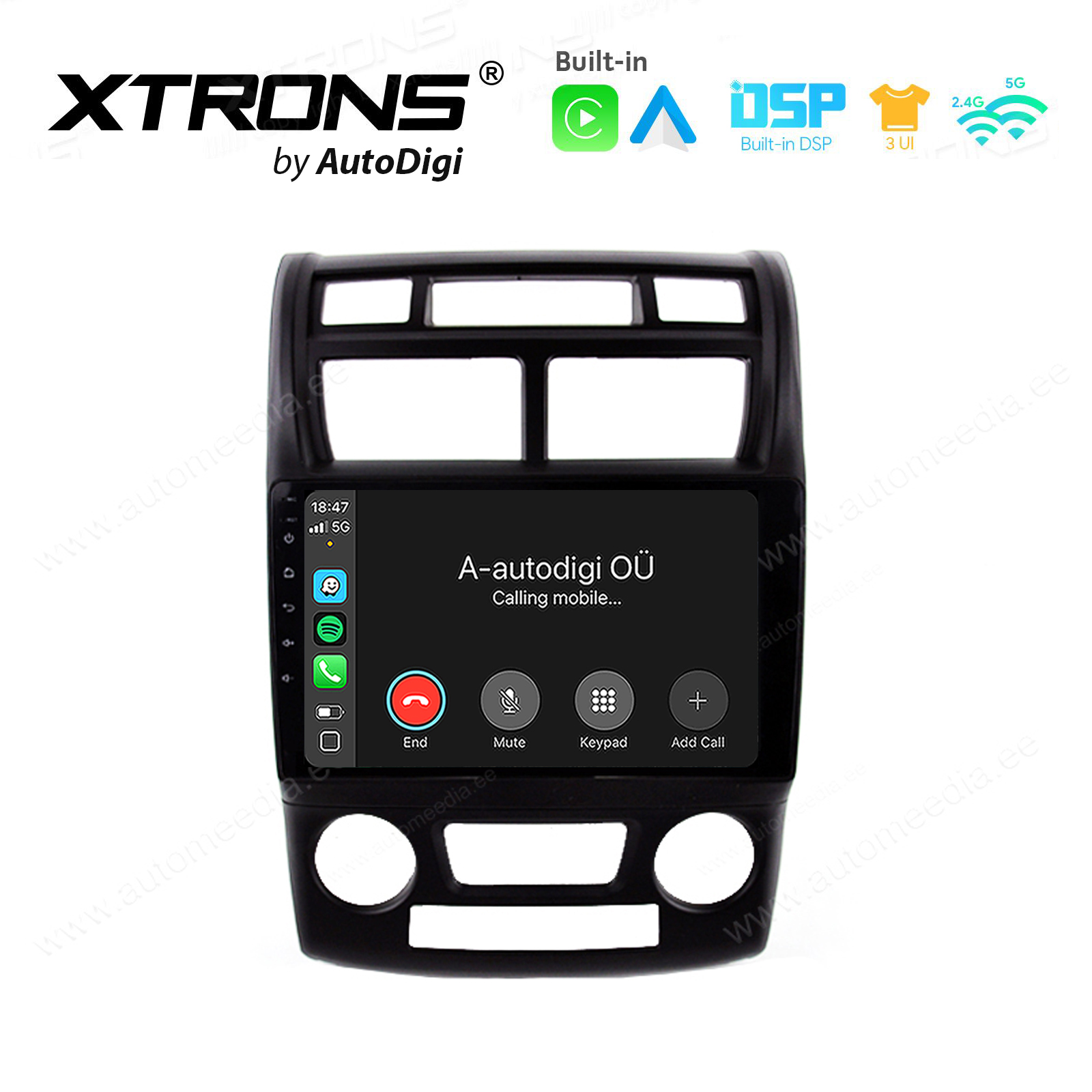 Kia Sportage (2004-2009) Android 14  | CarPlay Android multimeedia keskus | DAB+ digiraadio