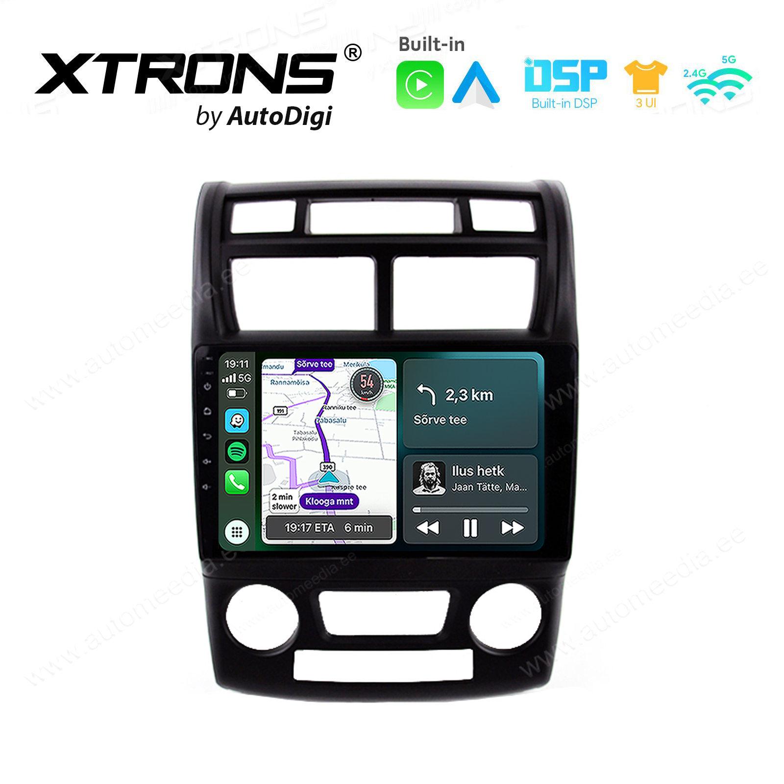XTRONS XTR9527 Mudelikohane android multimeediakeskus gps naviraadio