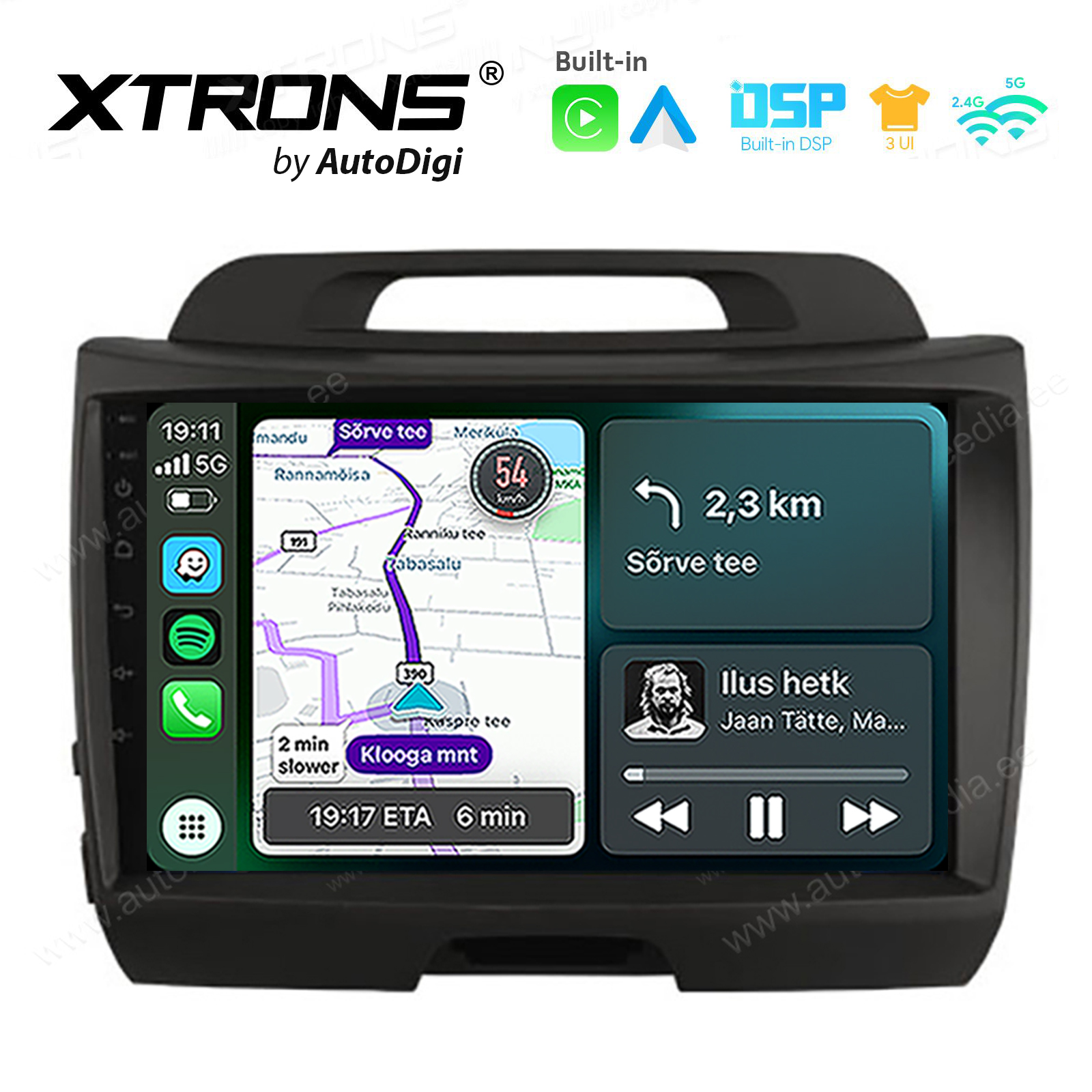 XTRONS XTR9529 Mudelikohane android multimeediakeskus gps naviraadio