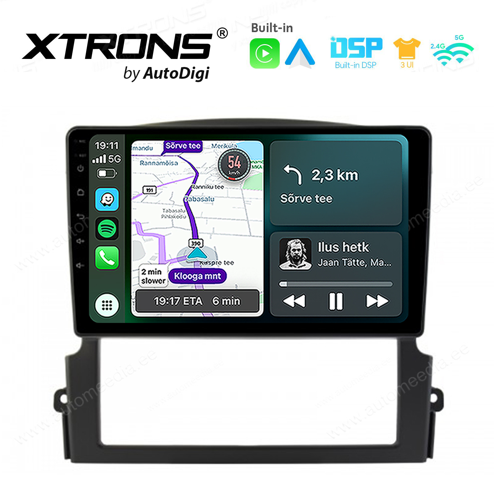 XTRONS XTR9537 Mudelikohane android multimeediakeskus gps naviraadio