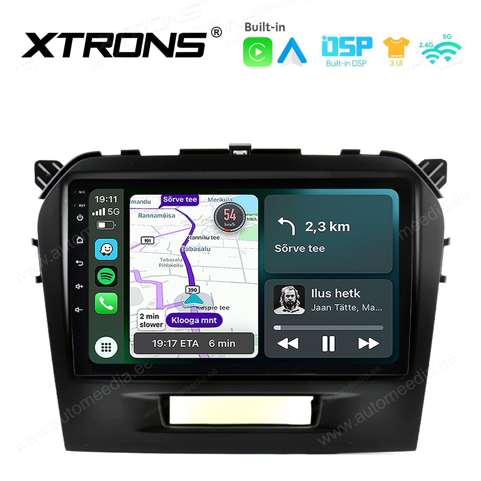 XTRONS XTR9662 Mudelikohane android multimeediakeskus gps naviraadio
