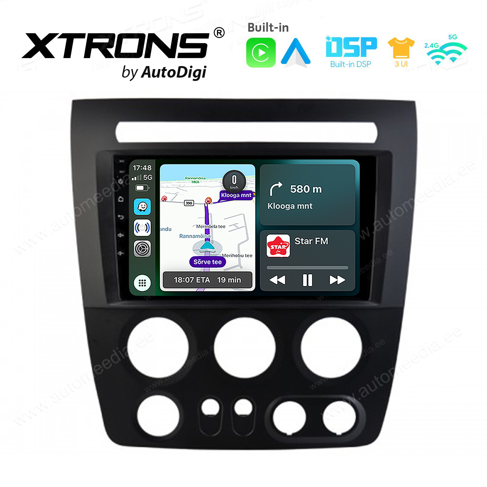 HUMMER H3 (2005-2011) Android 14  | CarPlay Android multimeedia keskus | DAB+ digiraadio