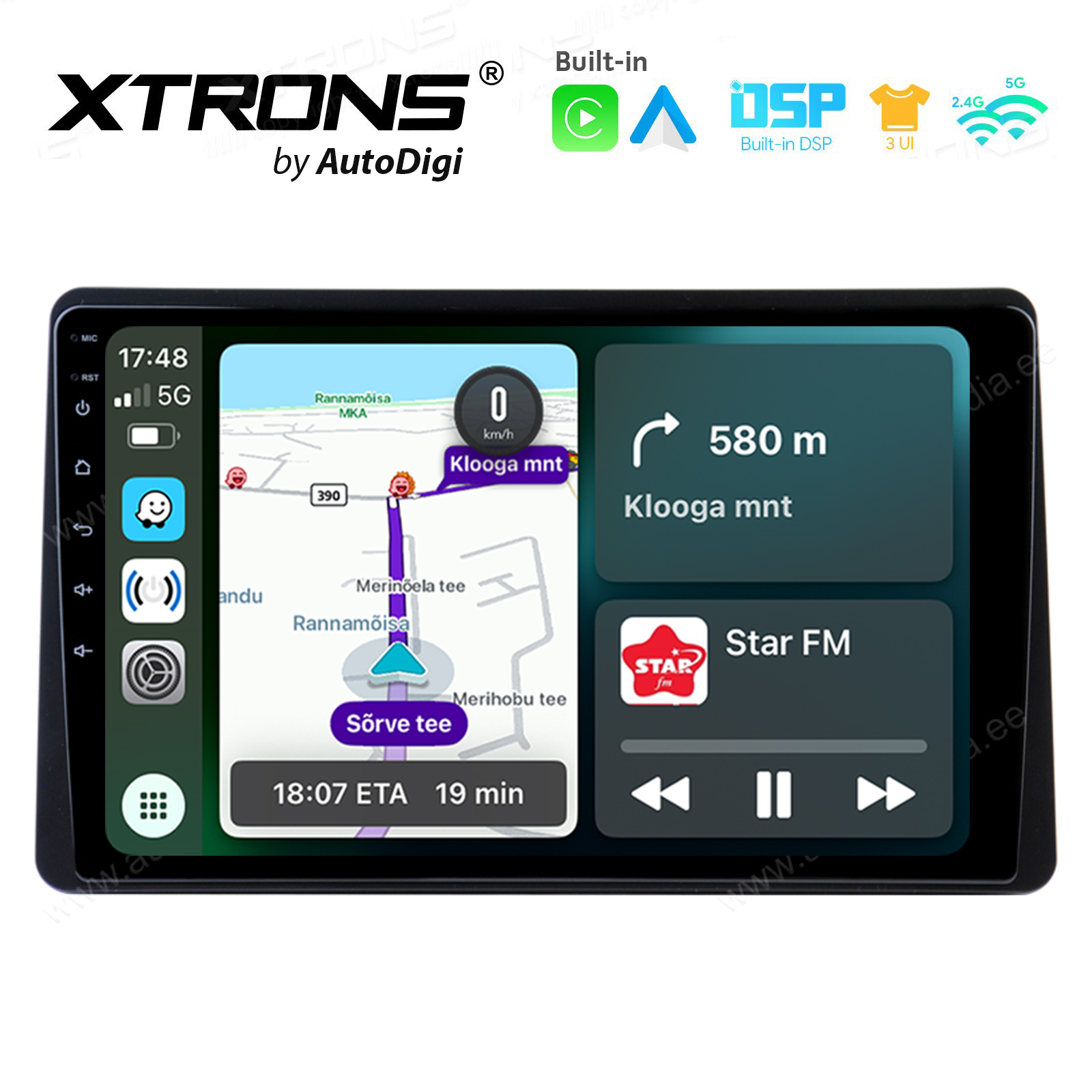 Dacia DUSTER (2018-2022) Android 14  | CarPlay Android multimeedia keskus | DAB+ digiraadio