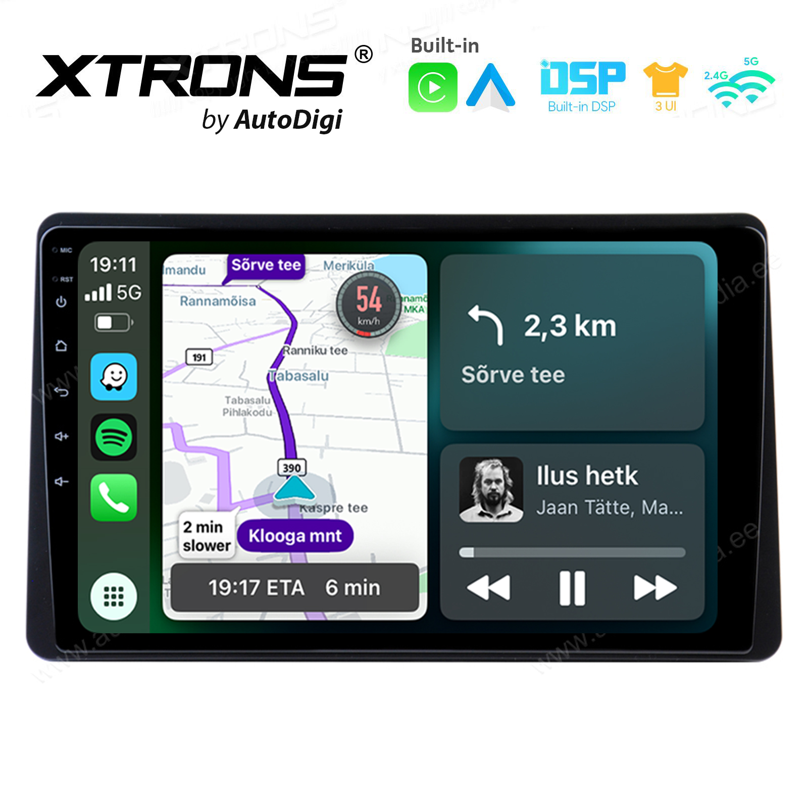 XTRONS XTR9695 Mudelikohane android multimeediakeskus gps naviraadio