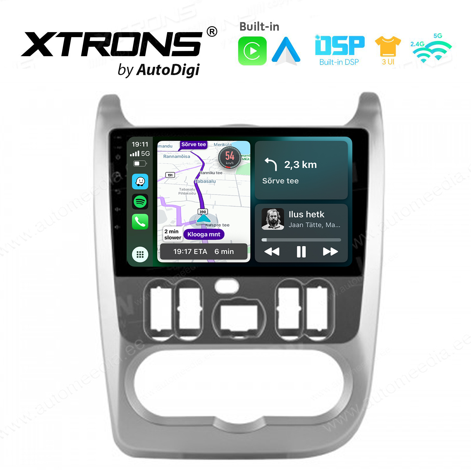 XTRONS XTR9697 Mudelikohane android multimeediakeskus gps naviraadio