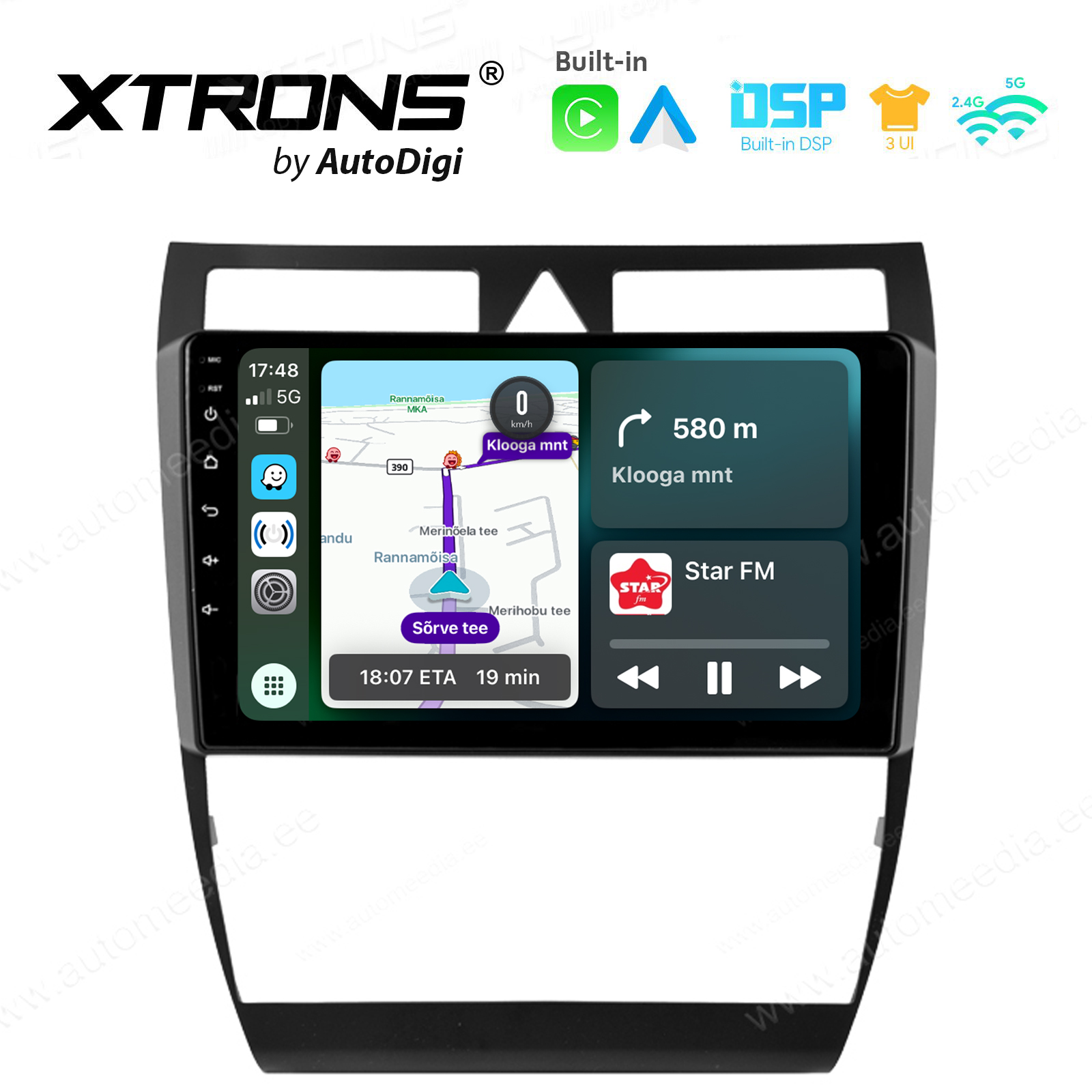 Audi A6 | C5 (1997-2004) Android 14  | CarPlay Android multimeedia keskus | DAB+ digiraadio