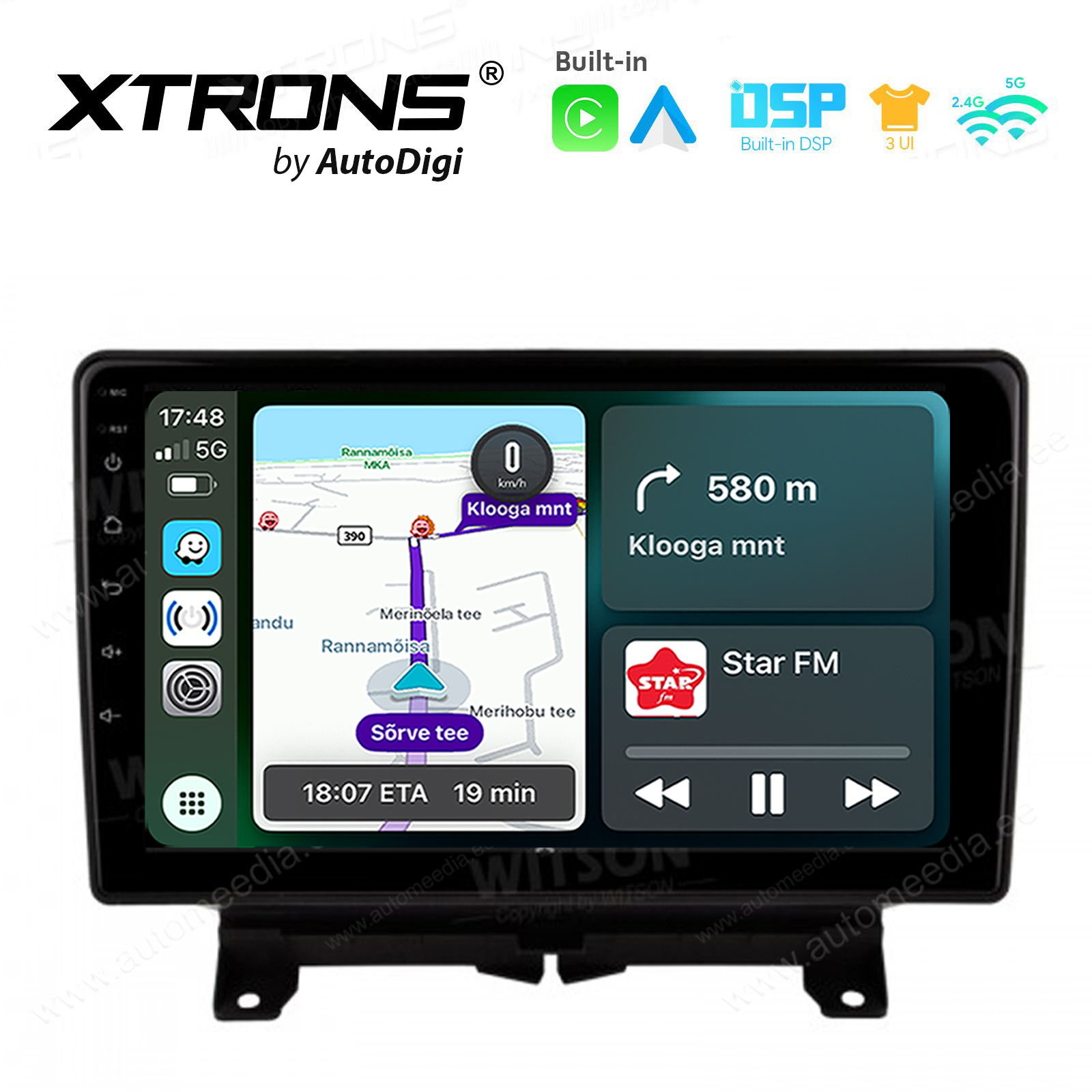 Land Rover Range Rover Sport 2 (2005-2009) Android 14  | CarPlay Android multimeedia keskus | DAB+ digiraadio