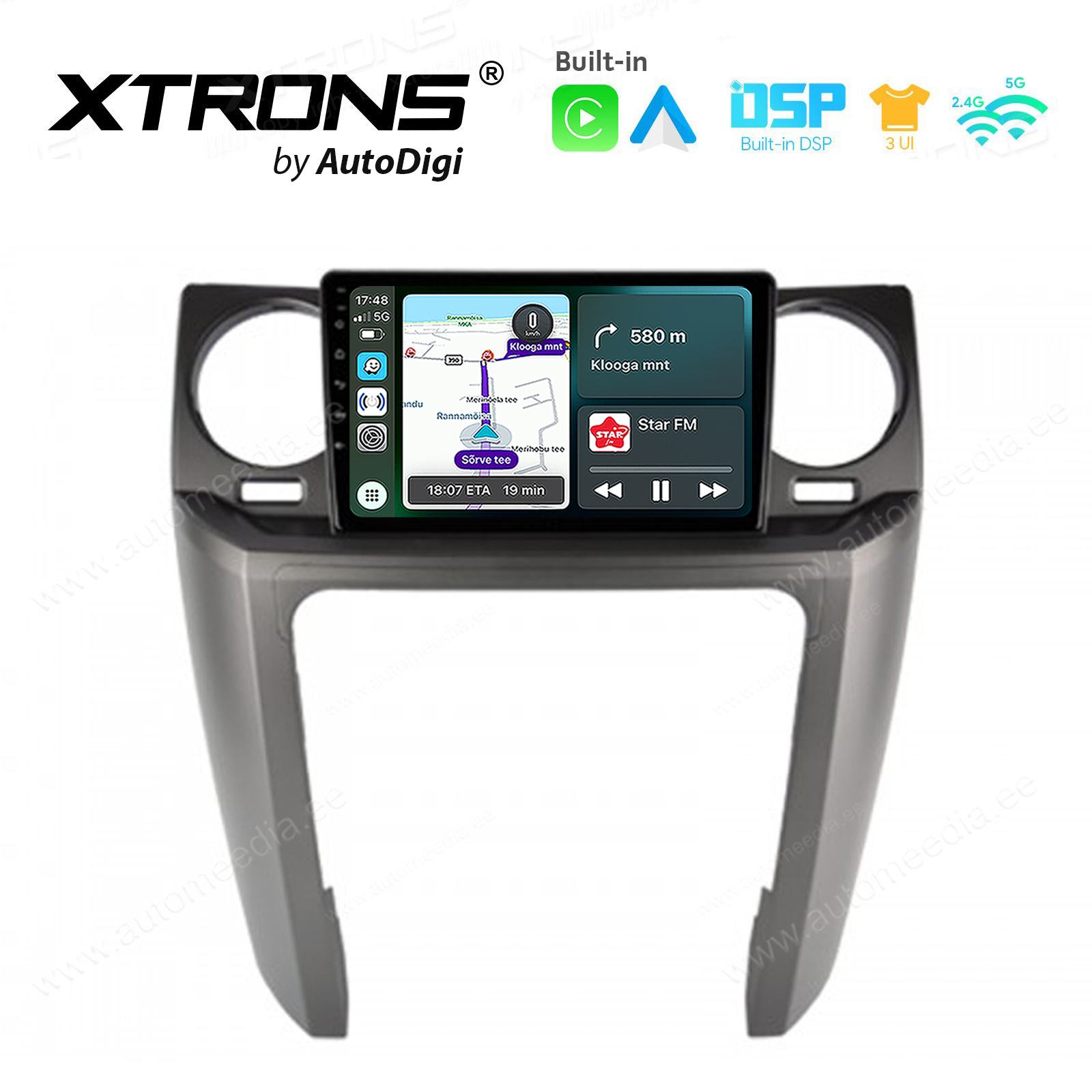 Land Rover Discovery 3 (2007-2012) Android 14  | CarPlay Android multimeedia keskus | DAB+ digiraadio