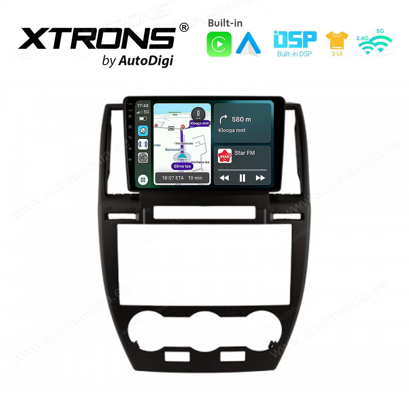 Land Rover Freelander 2 (L359) 2007-2012 Android 14  | CarPlay Android multimeedia keskus | DAB+ digiraadio