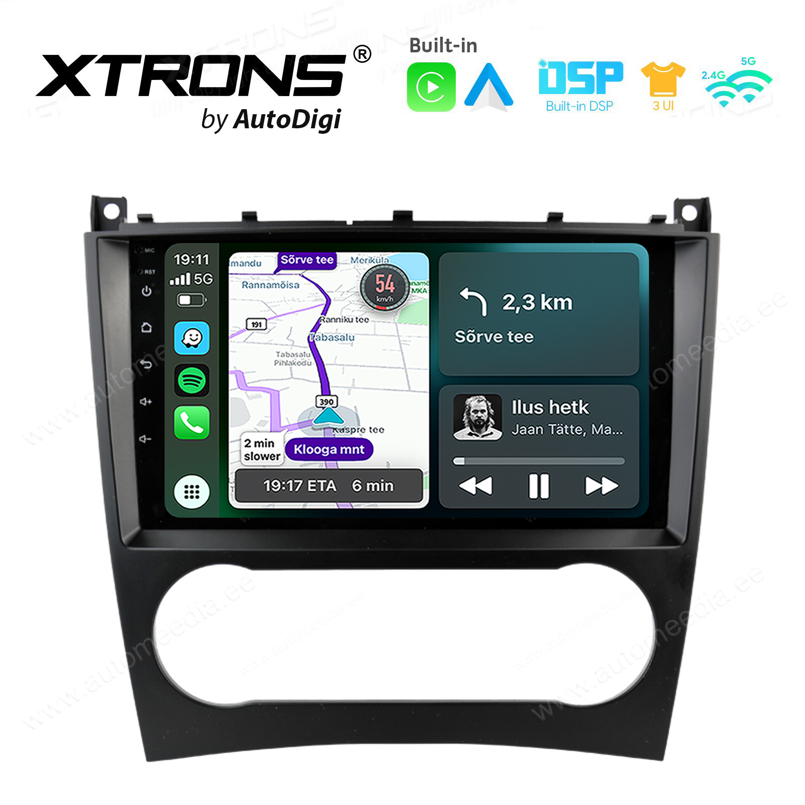 XTRONS XTR9811 Mudelikohane android multimeediakeskus gps naviraadio