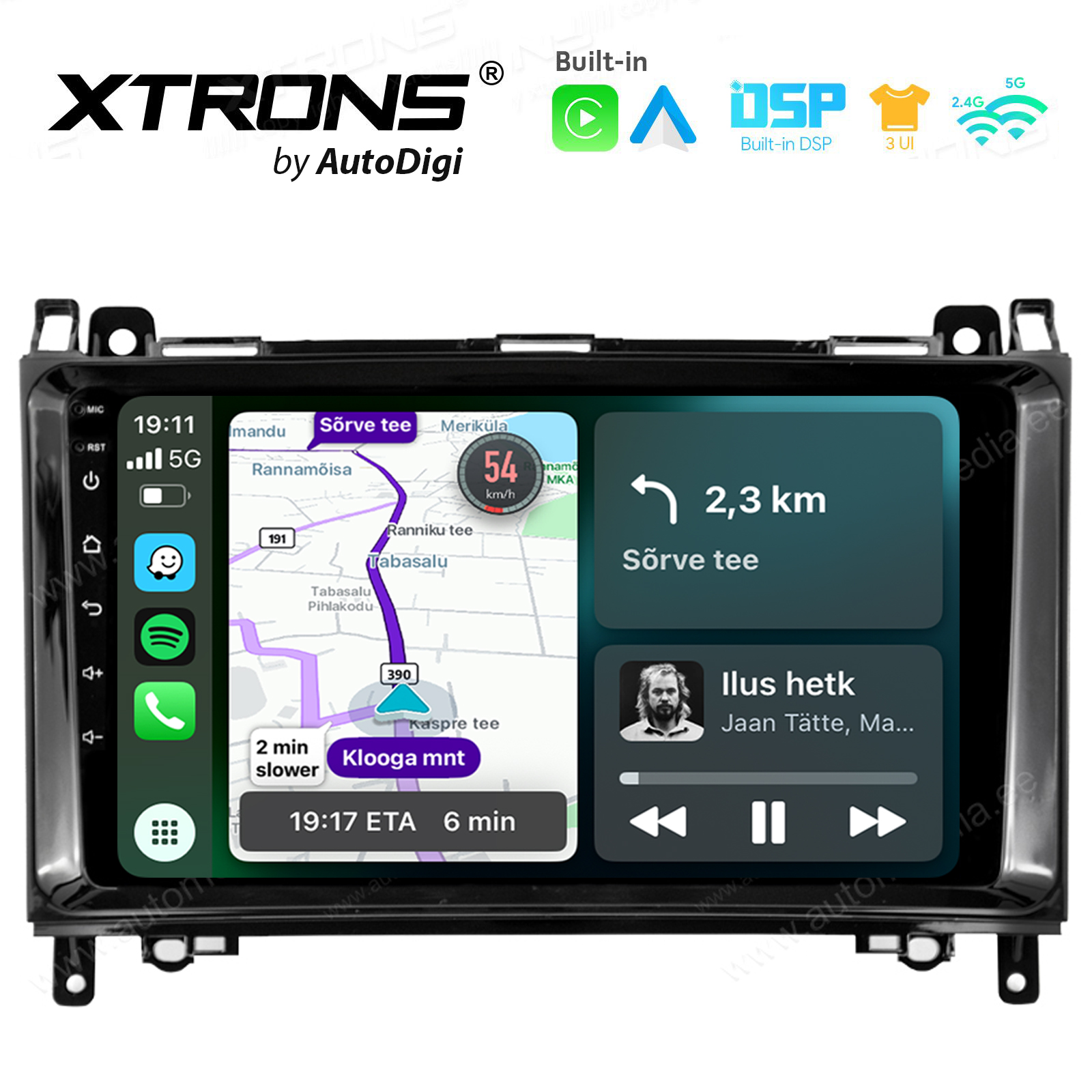 XTRONS XTR9813 merkkikohtainen Android GPS multimedia näyttösoitin