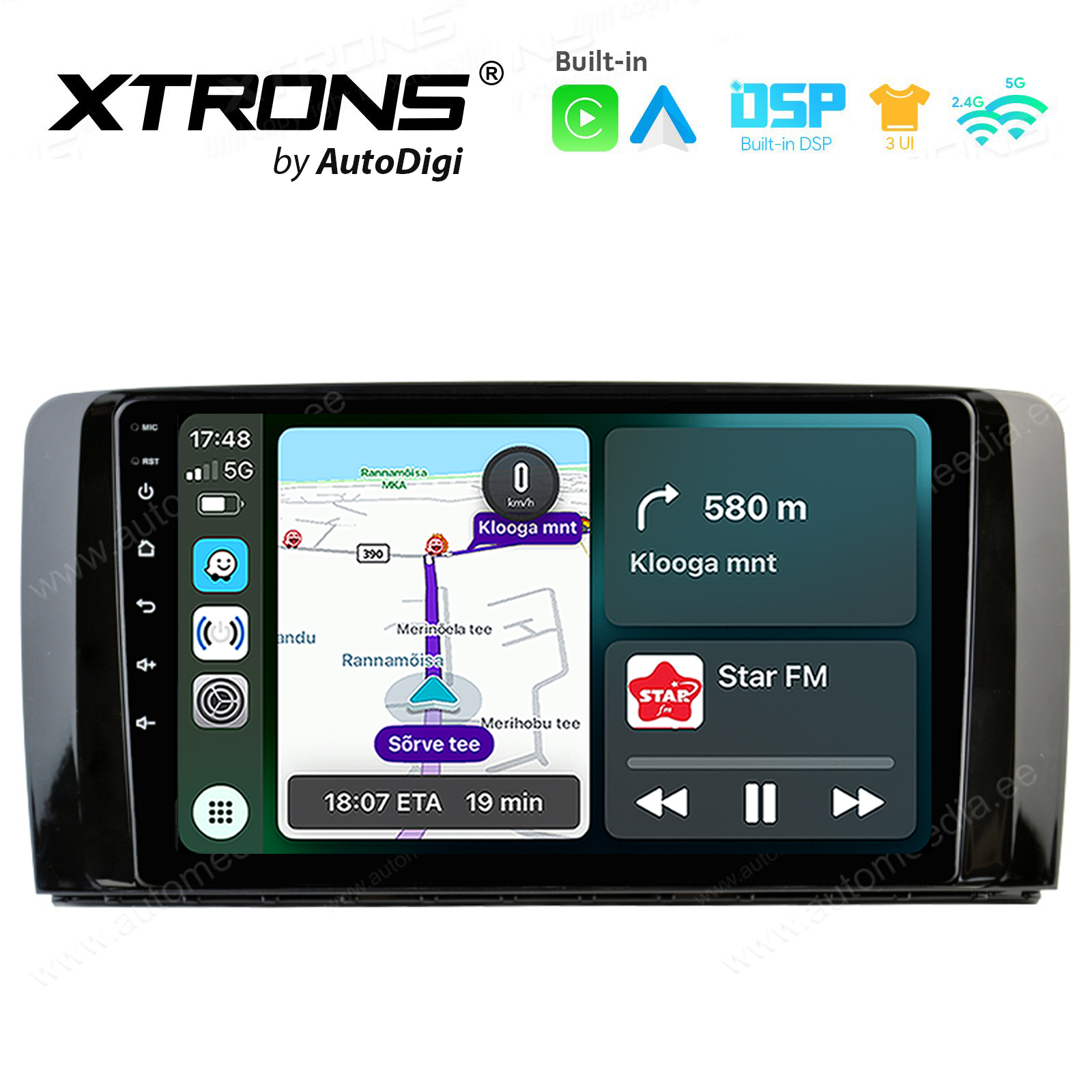 Mercedes-Benz R-Class | W251 (2006-2017) Android 14  | CarPlay Android multimeedia keskus | DAB+ digiraadio