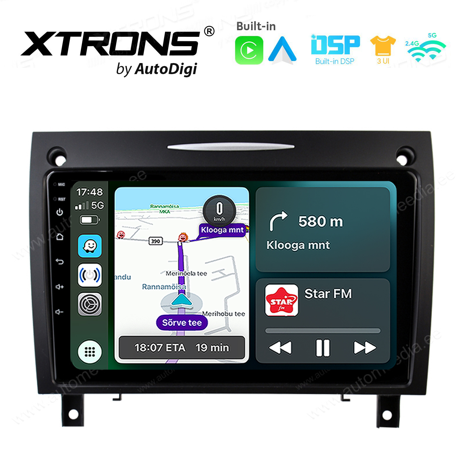 Mercedes-Benz SLK R171 (2004-2011) Android 14  | CarPlay Android multimeedia keskus | DAB+ digiraadio