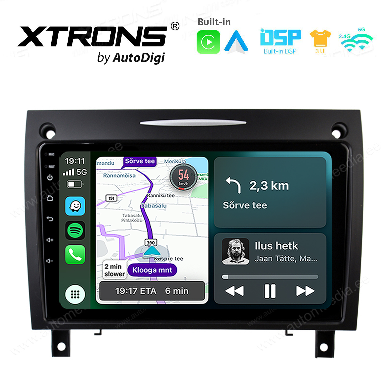 XTRONS XTR9819 Mudelikohane android multimeediakeskus gps naviraadio