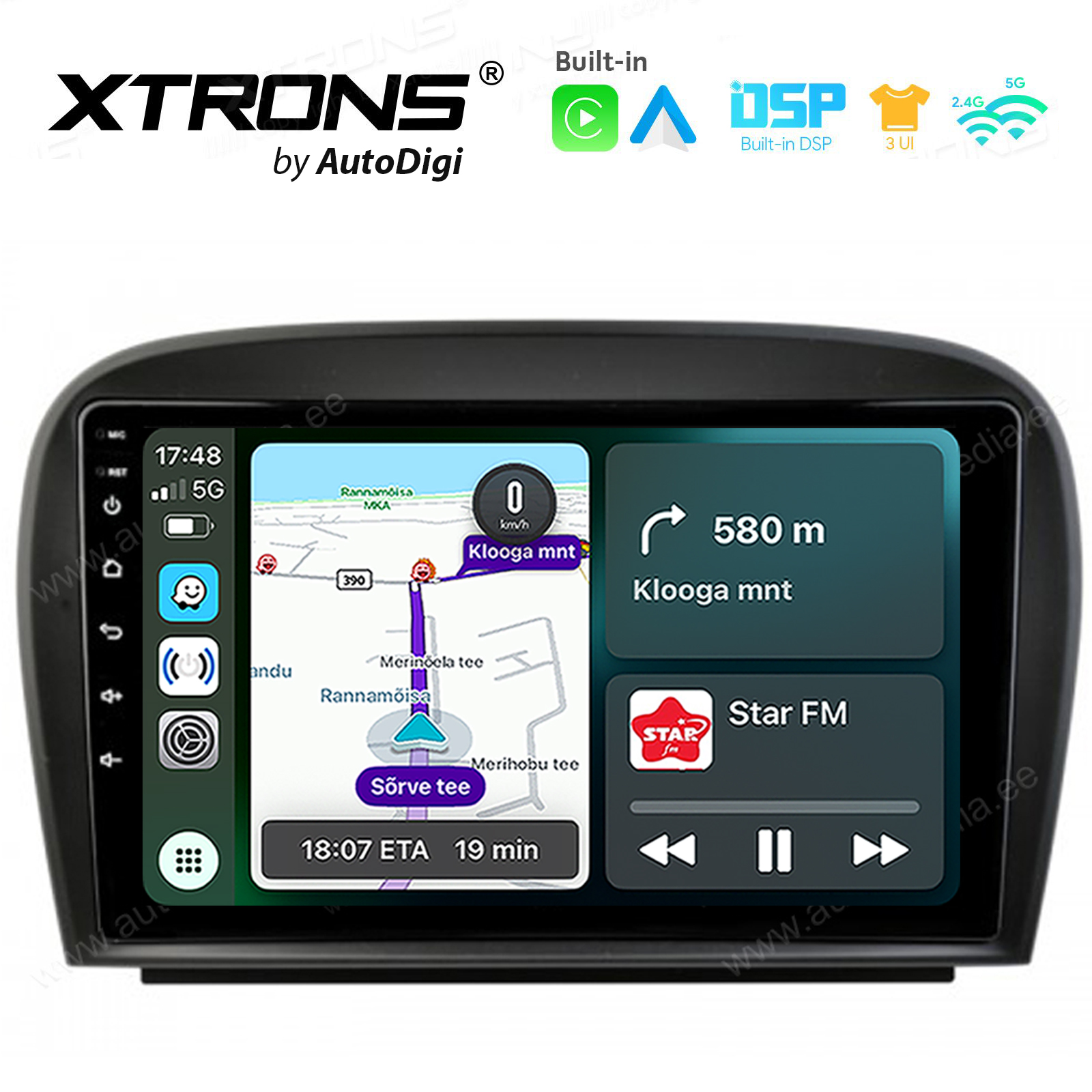 Mercedes-Benz SL R230 (2001-2007) Android 14  | CarPlay Android multimeedia keskus | DAB+ digiraadio