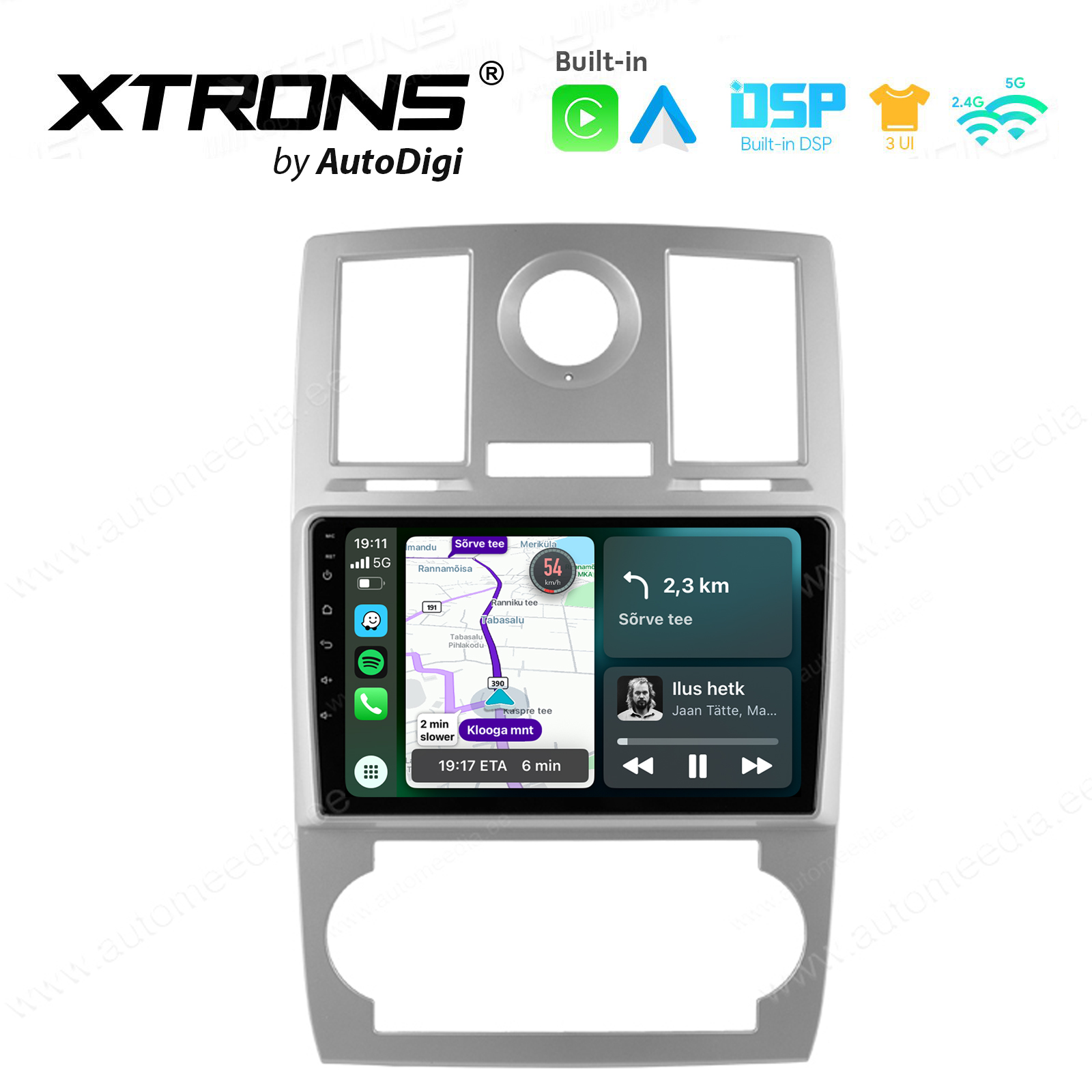 XTRONS XTR9839 Mudelikohane android multimeediakeskus gps naviraadio