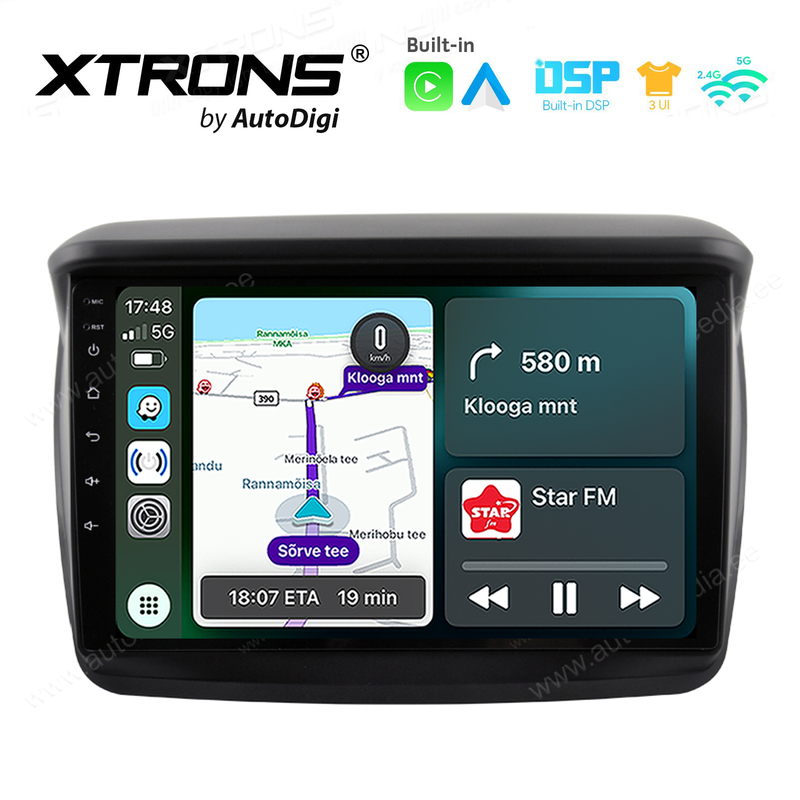 Mitsubishi L200 (2010-2015) Android 14  | CarPlay Android multimeedia keskus | DAB+ digiraadio