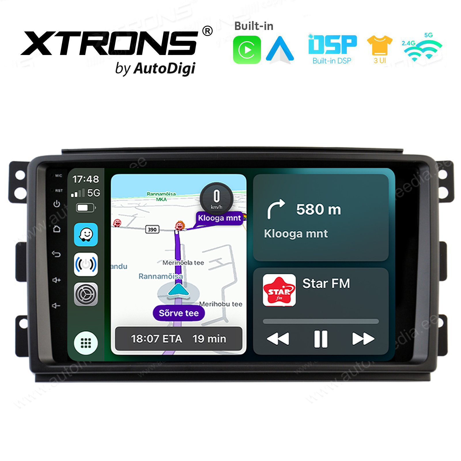 Nissan Navara | Renault Alaskan | 2015-2022 Android 14  | CarPlay Android multimeedia keskus | DAB+ digiraadio