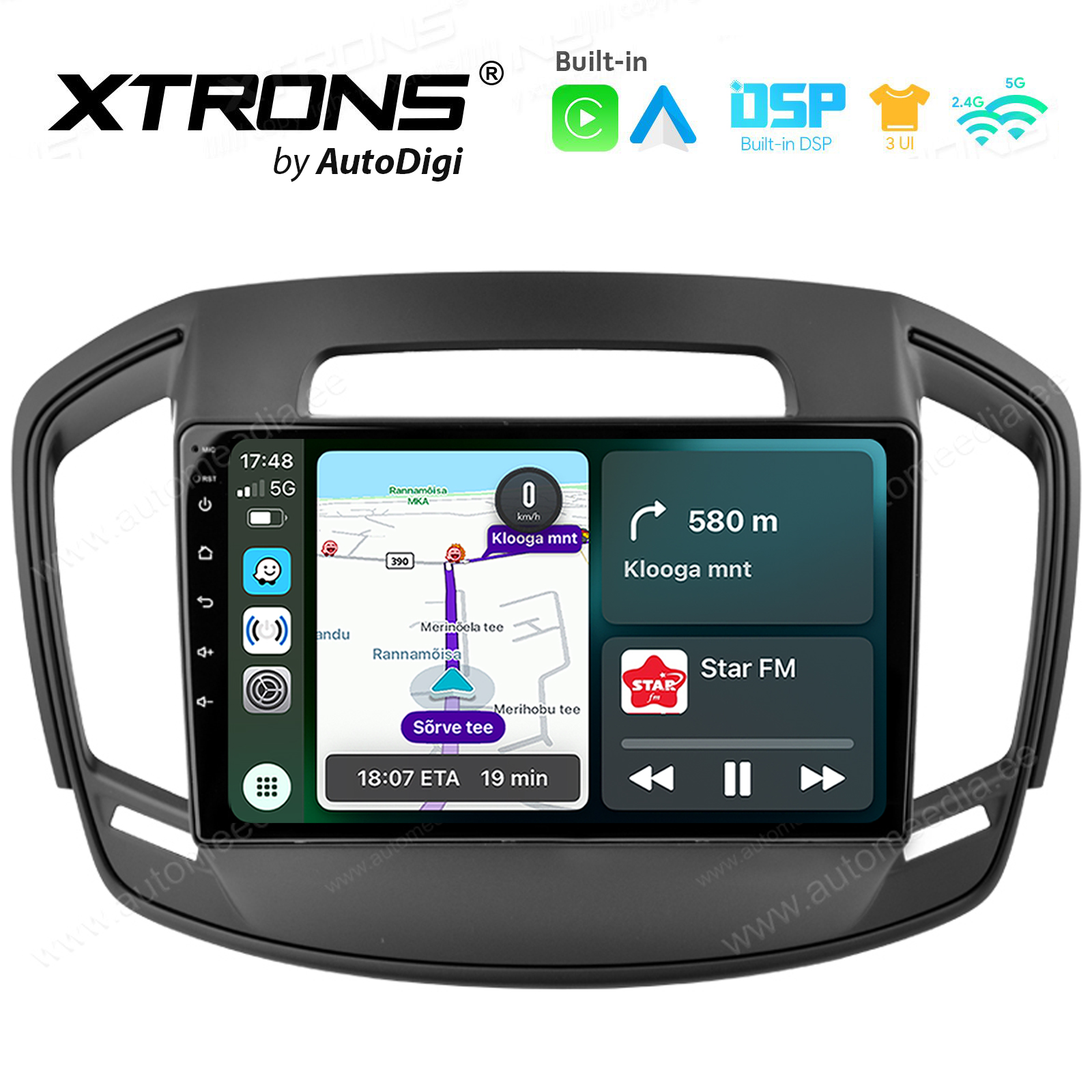 Opel Insignia (2013-2016) Android 14  | CarPlay Android multimeedia keskus | DAB+ digiraadio