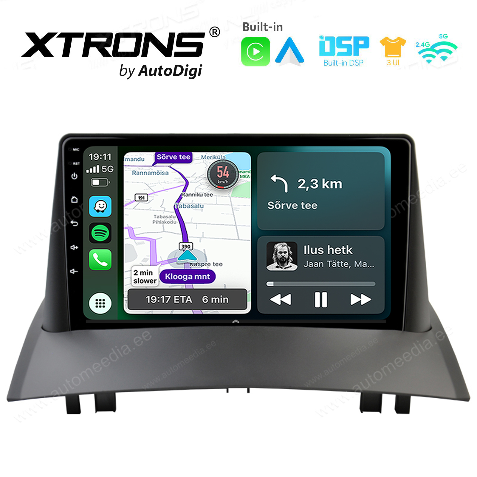 XTRONS XTR9992 Mudelikohane android multimeediakeskus gps naviraadio