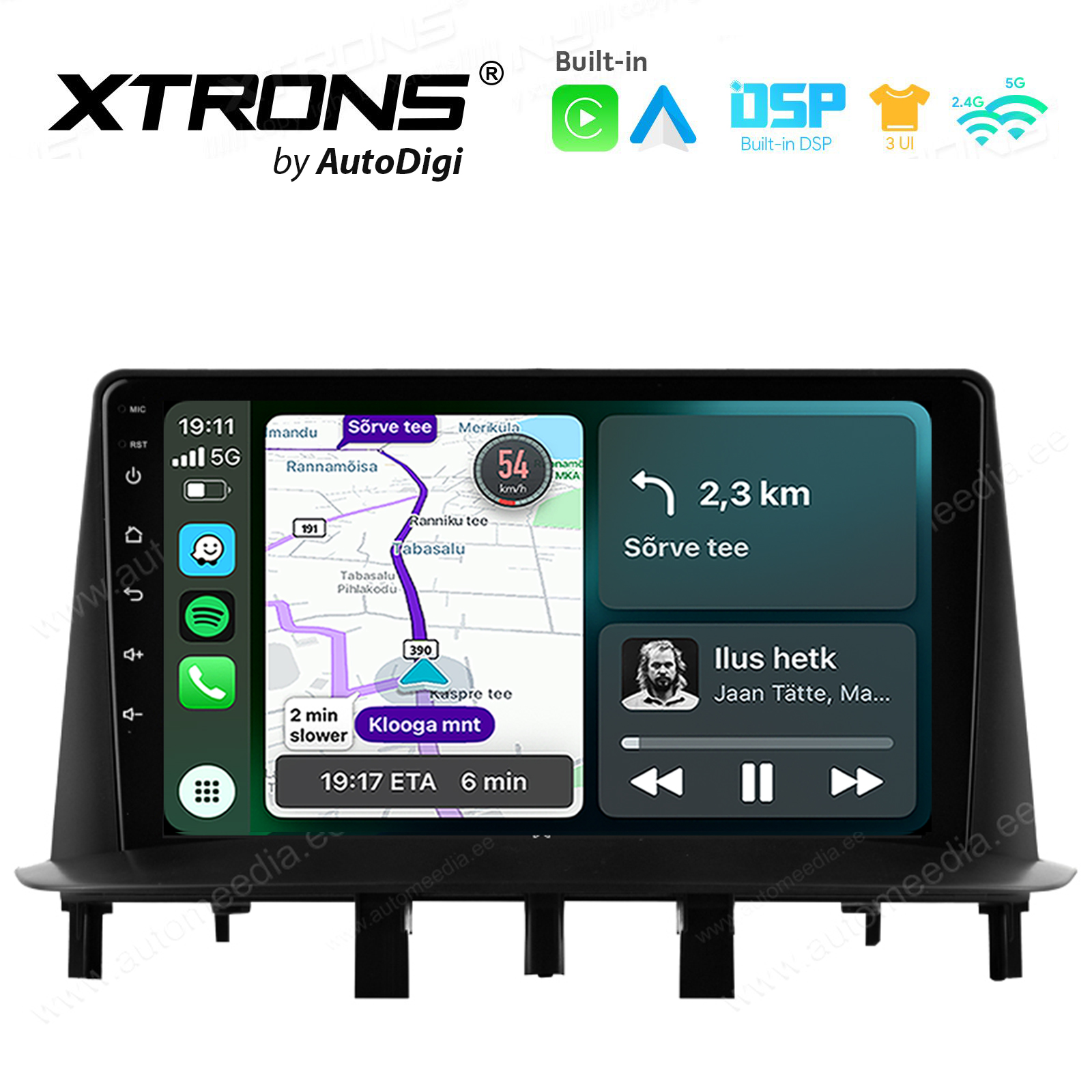 XTRONS XTR9993 Mudelikohane android multimeediakeskus gps naviraadio