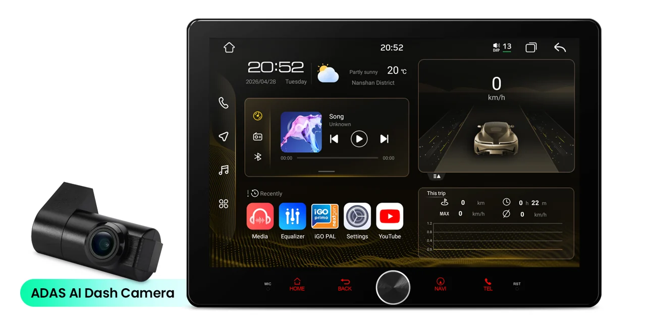 XTRONS TAD128S – 10,1″ Android 14 autoraadio, universaalne 2 DIN, 2/64 GB | CarPlay / Android Auto